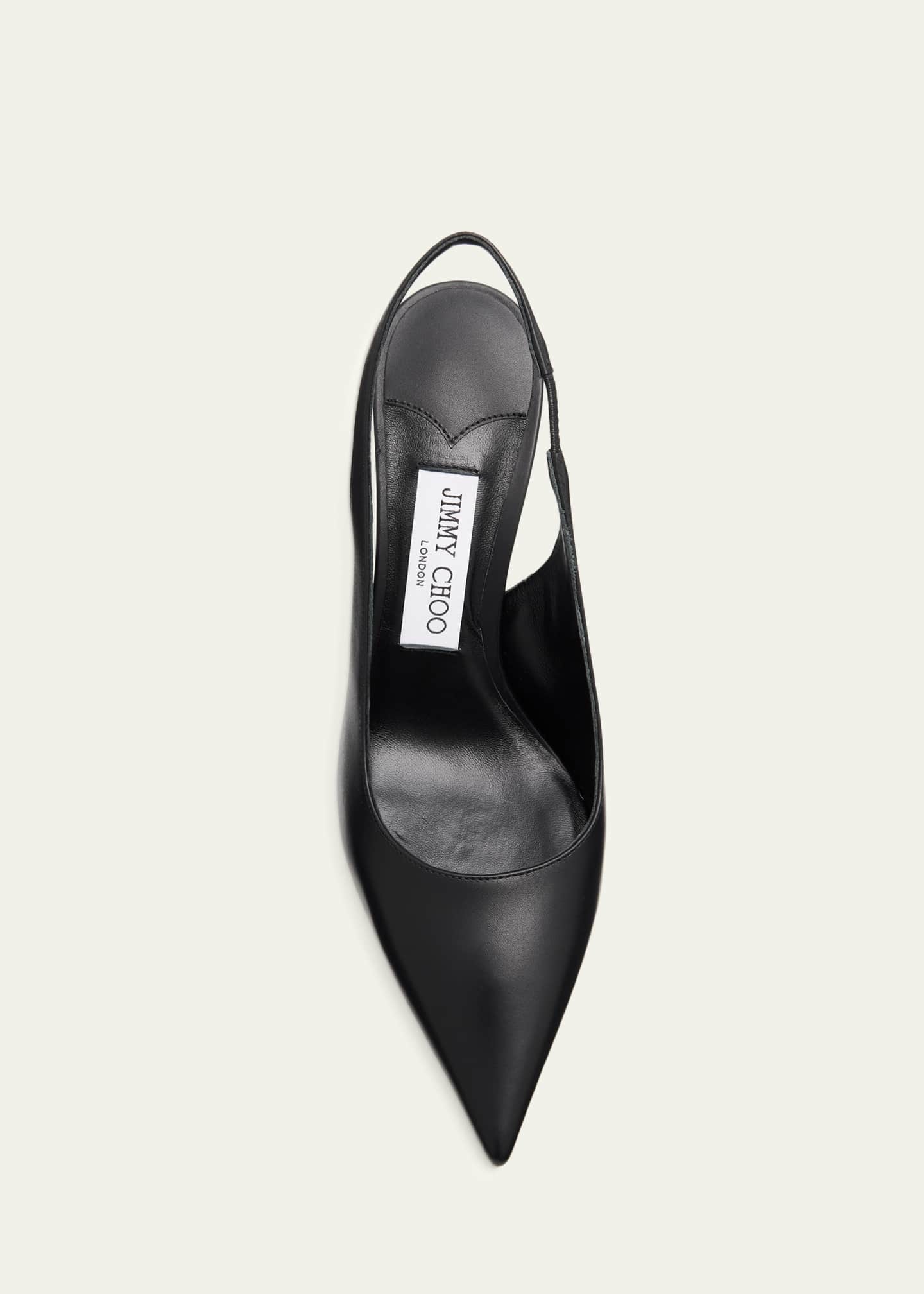 Jimmy Choo 85mm Love Leather Slingback Pumps - Bergdorf Goodman