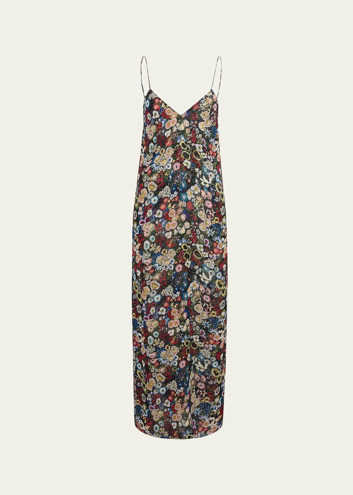 white christmas dresses Thea Paneled Slip Dress in Liberty Silk Chiffon Midnight – LFrank
