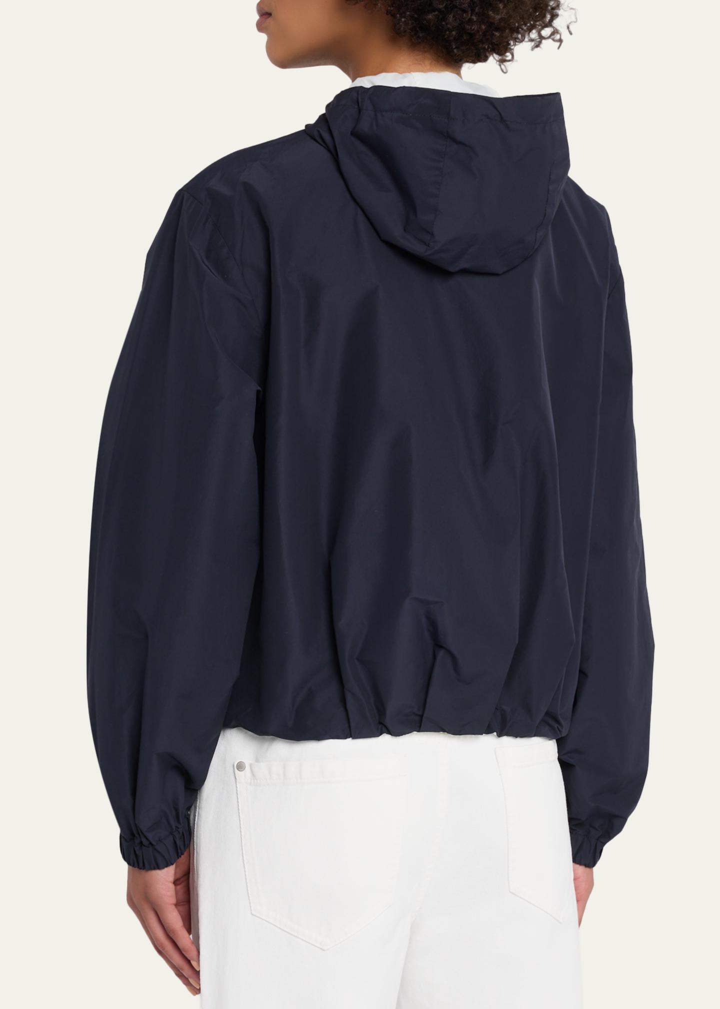 Brunello Cucinelli Techno Cotton Hooded Zip Jacket - Bergdorf Goodman