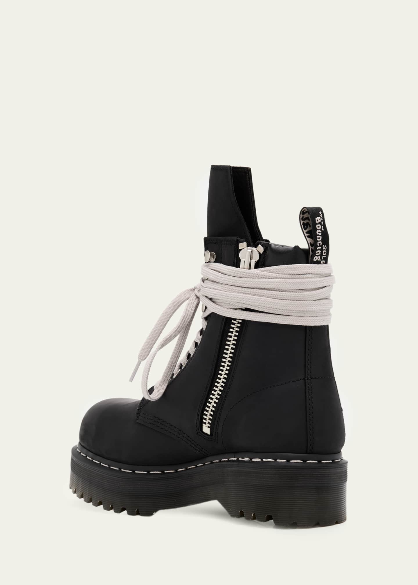 x Dr. Martens Men's Quad Sole Steel-Toe Nubuck Boots