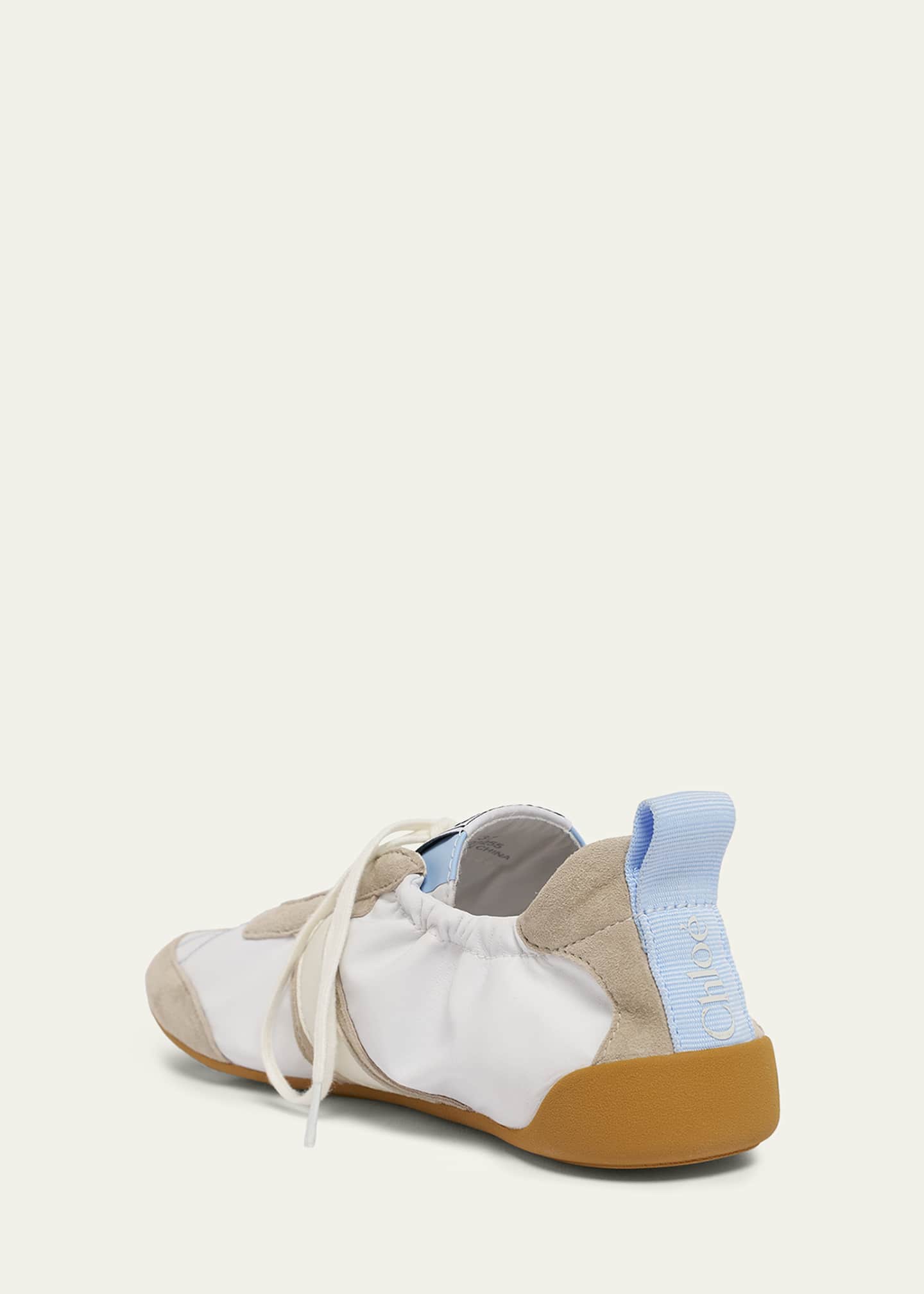 Chloe Kick Mixed Leather Low-Top Sneakers - Bergdorf Goodman