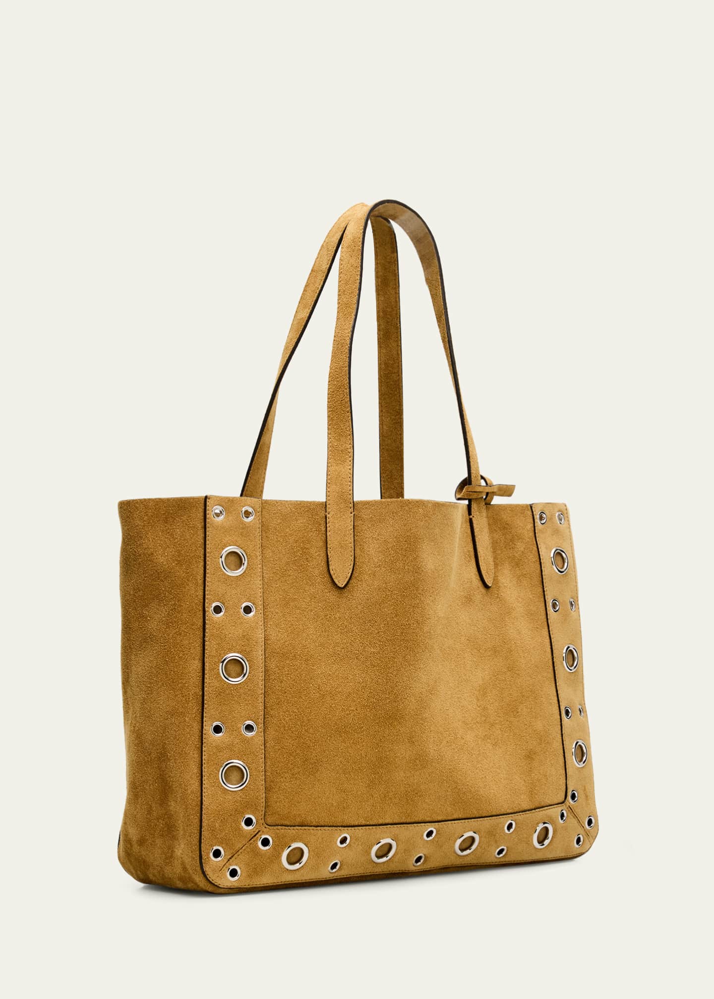 Valentino Garavani Men's Nellcote Large Studded Suede Tote Bag