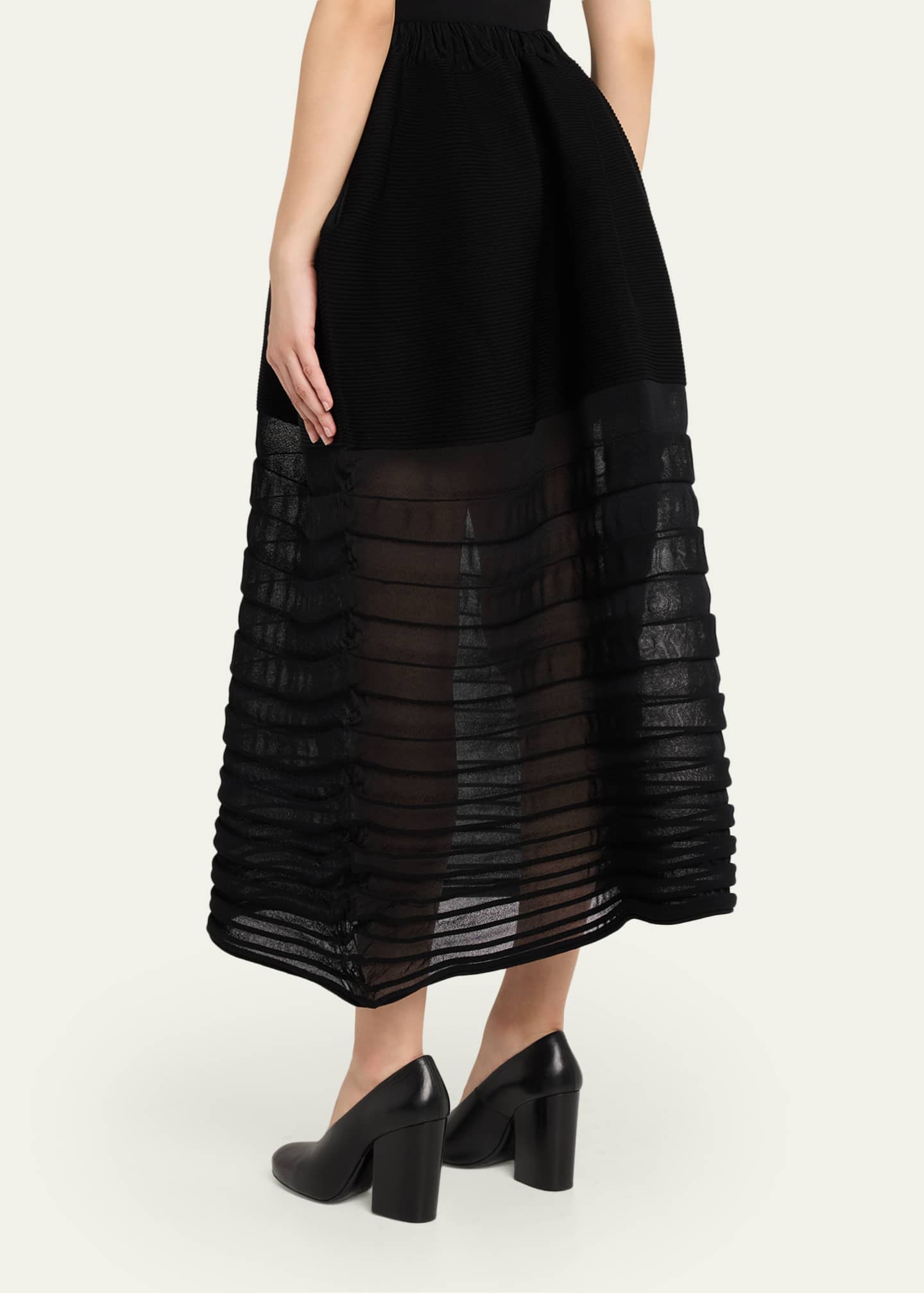 Issey Miyake Moving Sheer Knit Maxi Skirt - Bergdorf Goodman