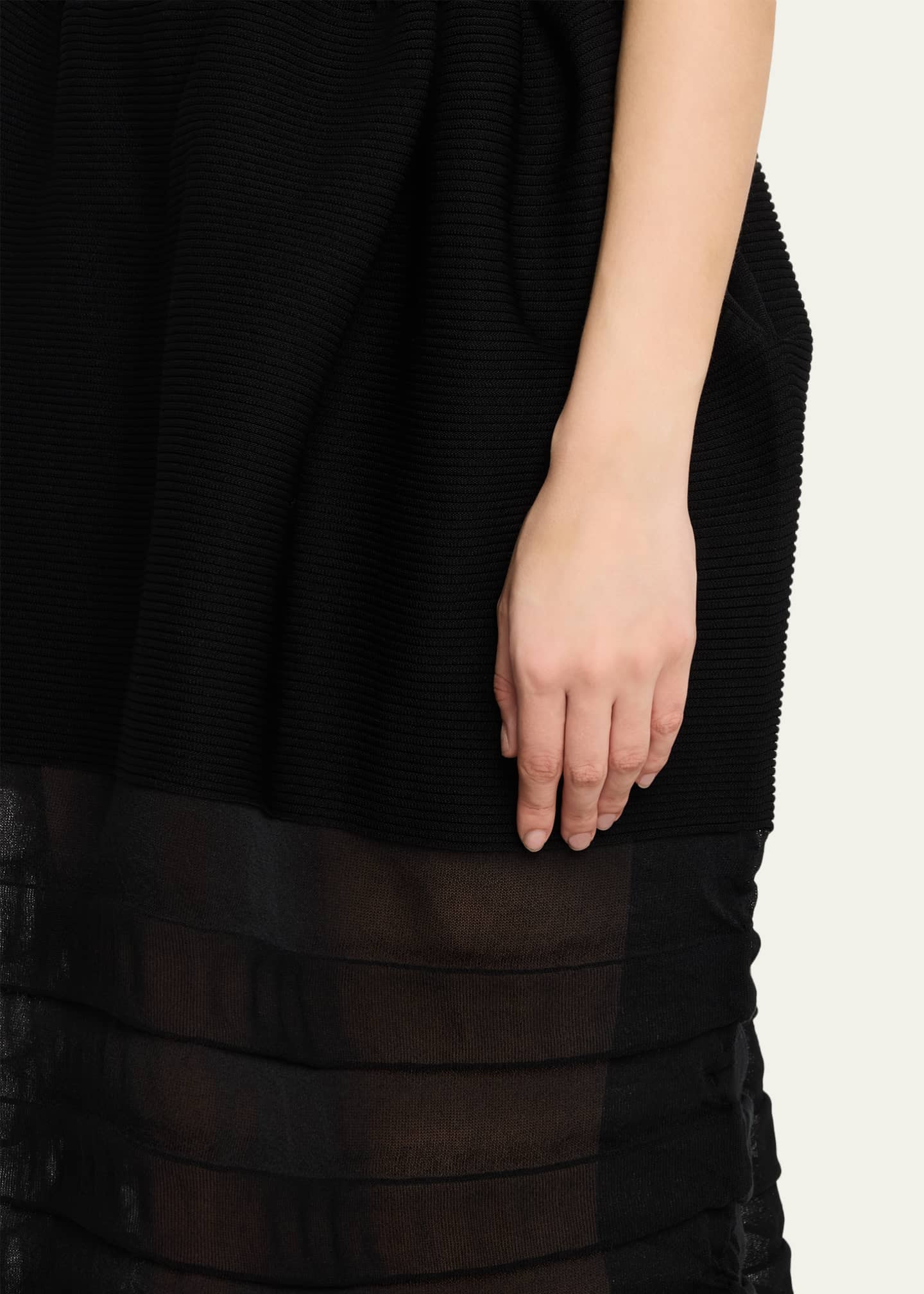 Issey Miyake Moving Sheer Knit Maxi Skirt - Bergdorf Goodman