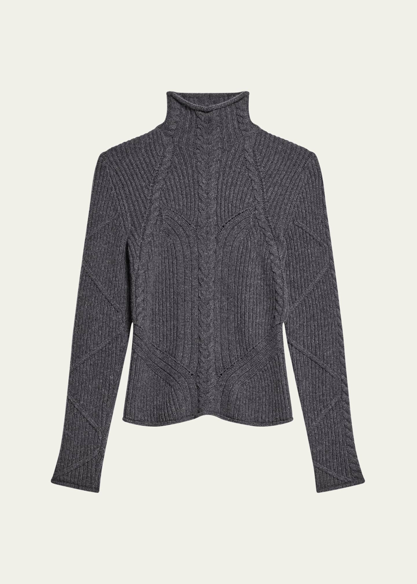 Helmut Lang Cable Turtleneck Sweater - Bergdorf Goodman