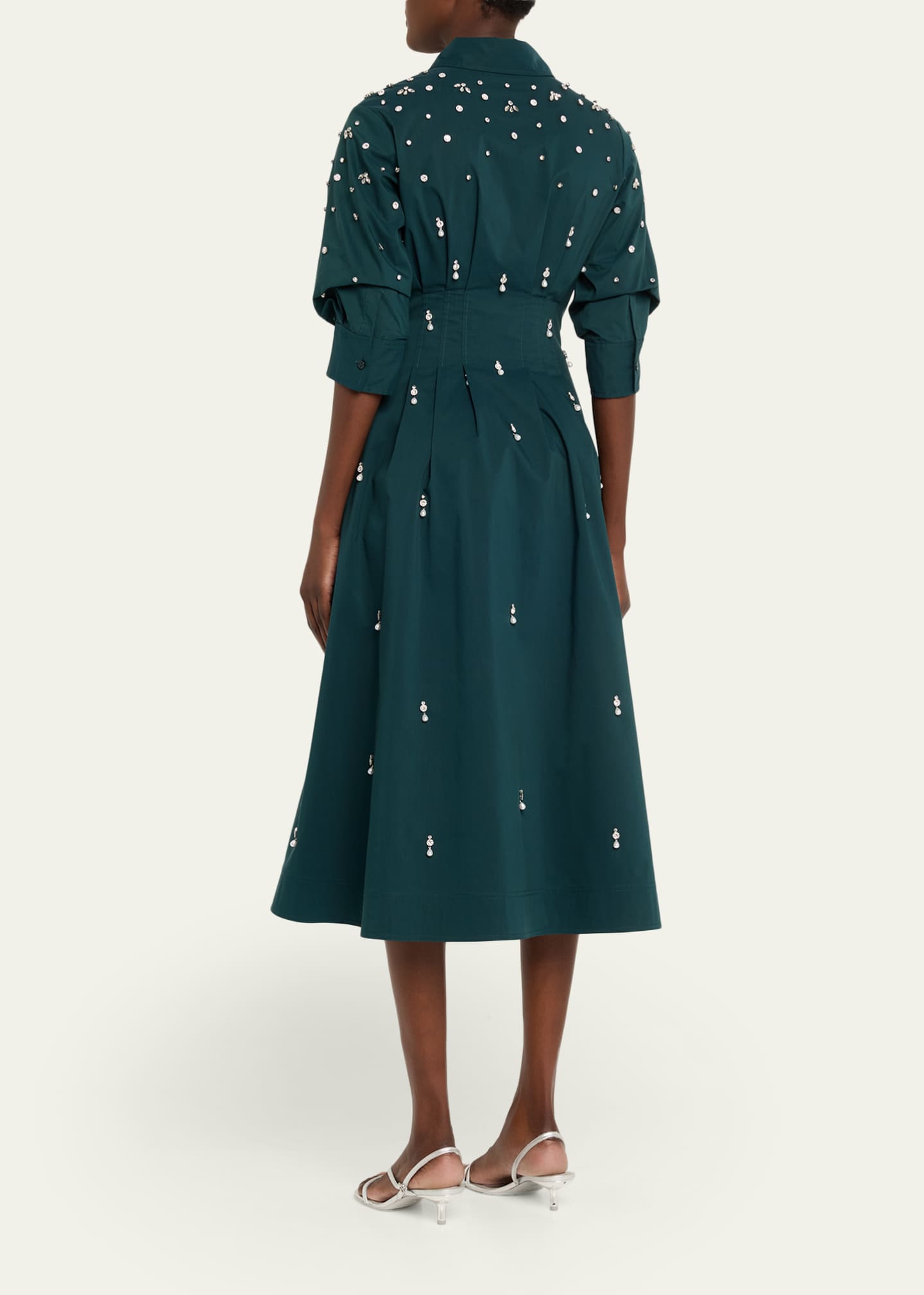 green emerald velvet dress Ladivine by Cinderella Divine CD0213 3X / Emerald main image 1