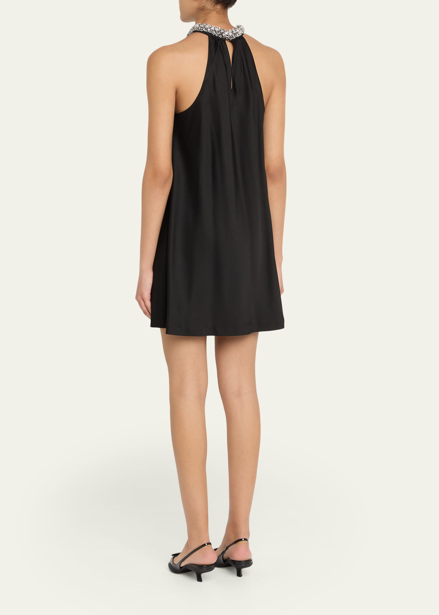 fancy black mini dress Simkhai Women's Edison Ruffle Mini Dress – Saint Bernard