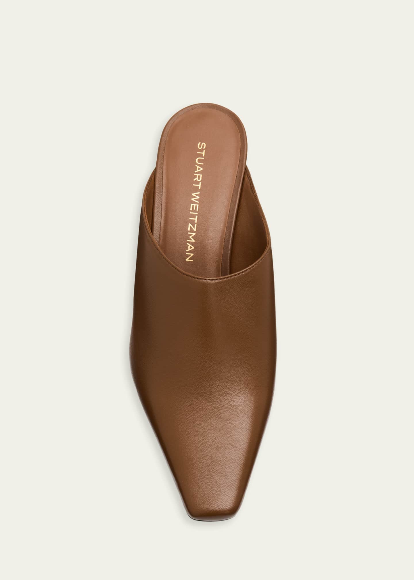 Stuart Weitzman 50mm Stassi Leather Mules - Bergdorf Goodman