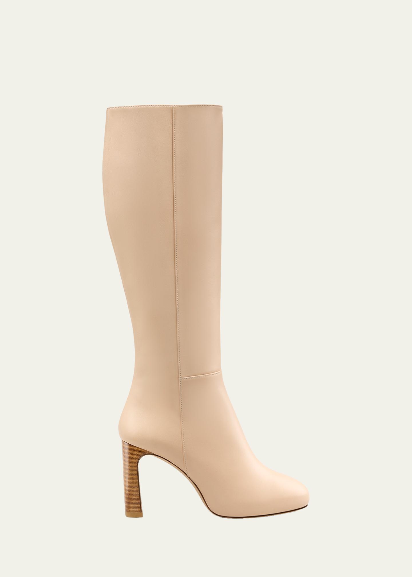 Bottines Sandales Stuart Weitzman - Cuir Beige, Découpé, Plateforme - Taille 8 US - Neuves Sans Emballage, Fabrication Espagne