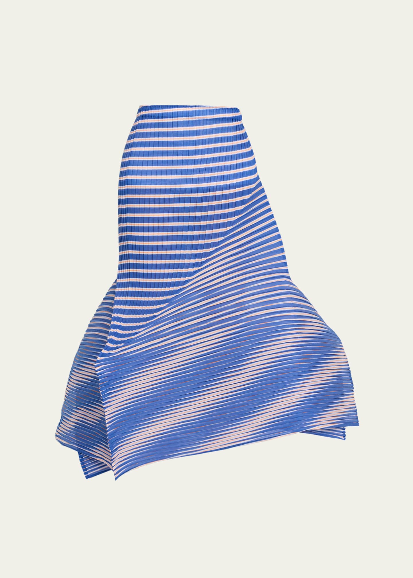 Issey Miyake Striped Sculpted Midi Skirt - Bergdorf Goodman