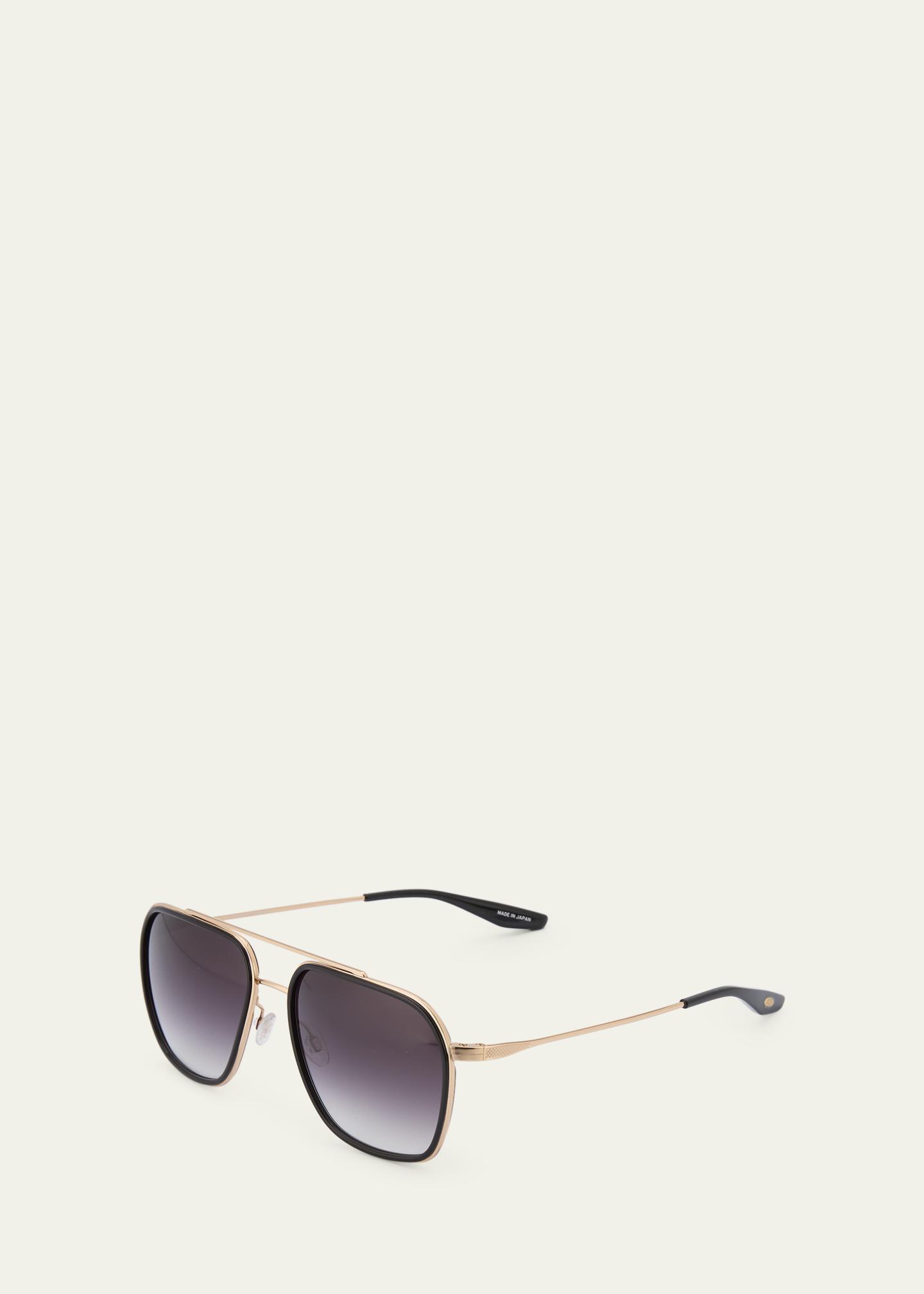 Barton Perreira Rizzo Titanium Navigator Sunglasses - Bergdorf Goodman