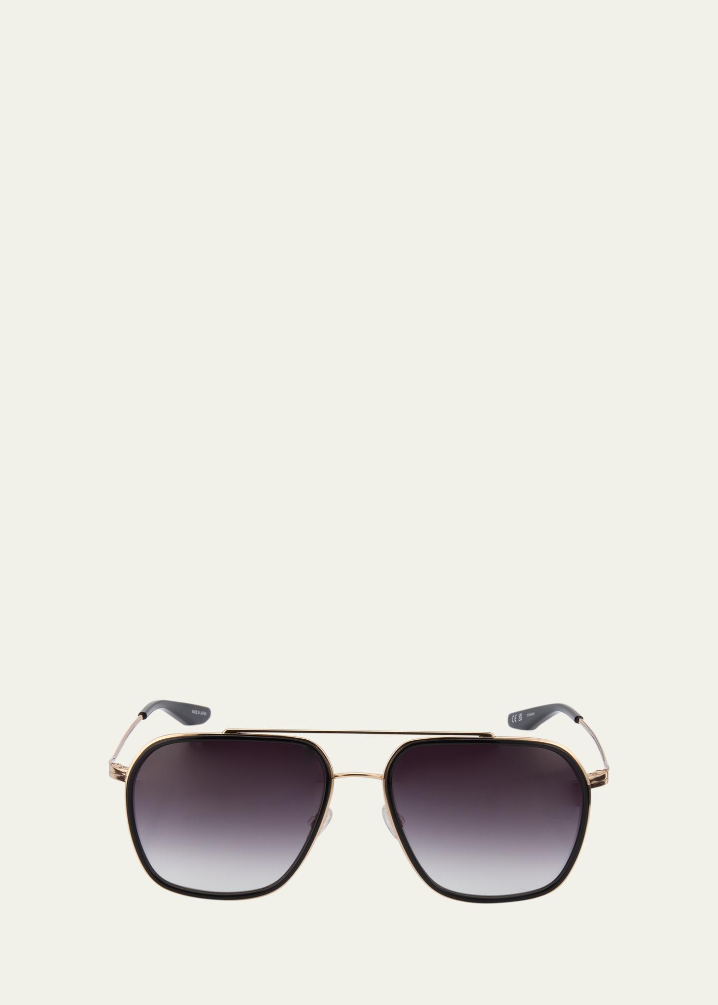 Barton Perreira Rizzo Titanium Navigator Sunglasses - Bergdorf Goodman