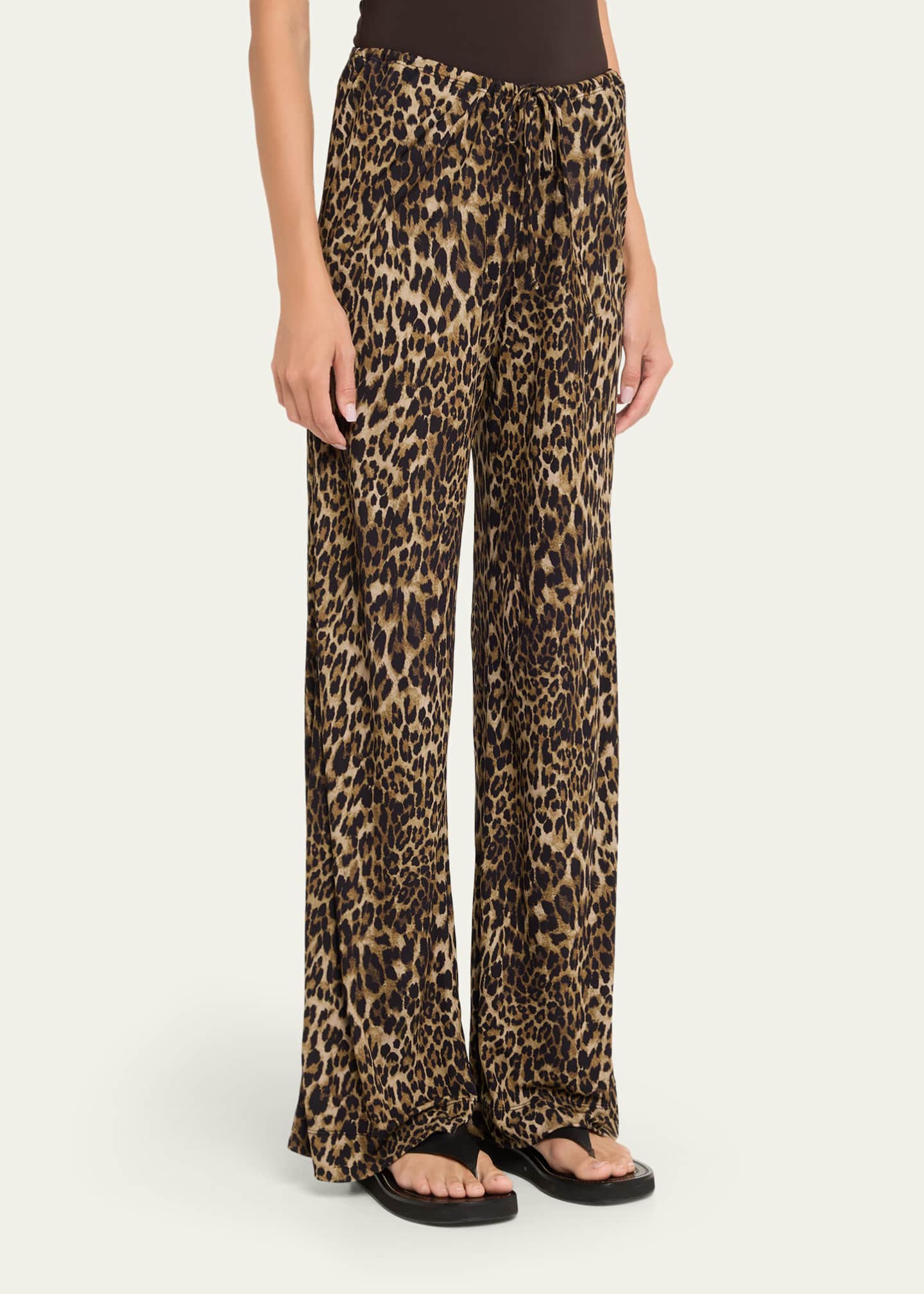 Nili Lotan Adriel Leopard Lounge Pants - Bergdorf Goodman