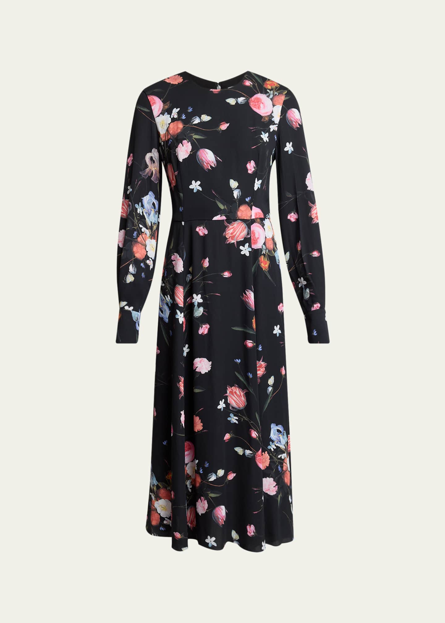erdem dress 20230701-jb-erdem-dress-1009593 think ladylike silhouettes and romantic prints Embroidered Jacquard Flared Midi Dress