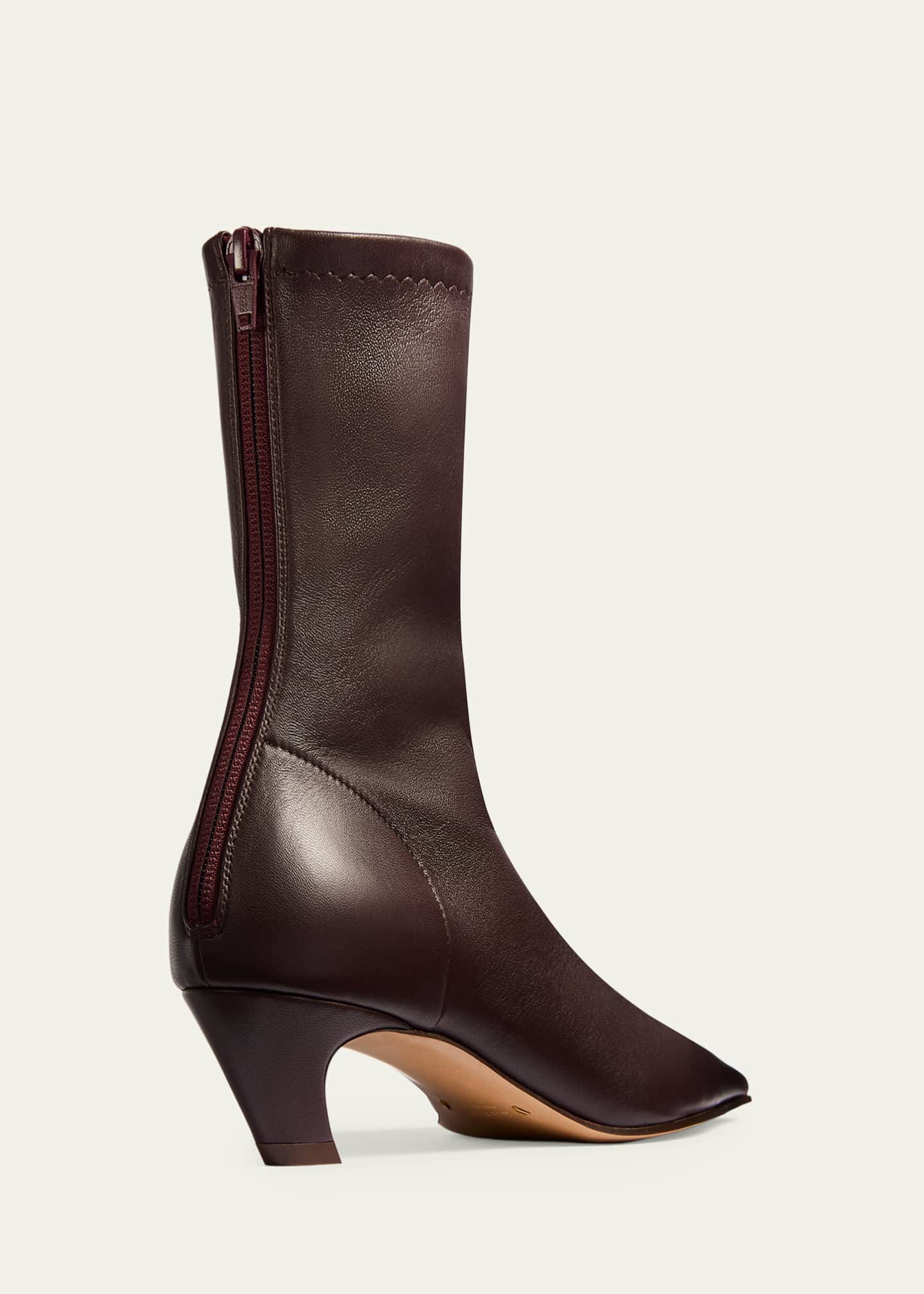 Khaite Arizona Leather Ankle Boots - Bergdorf Goodman