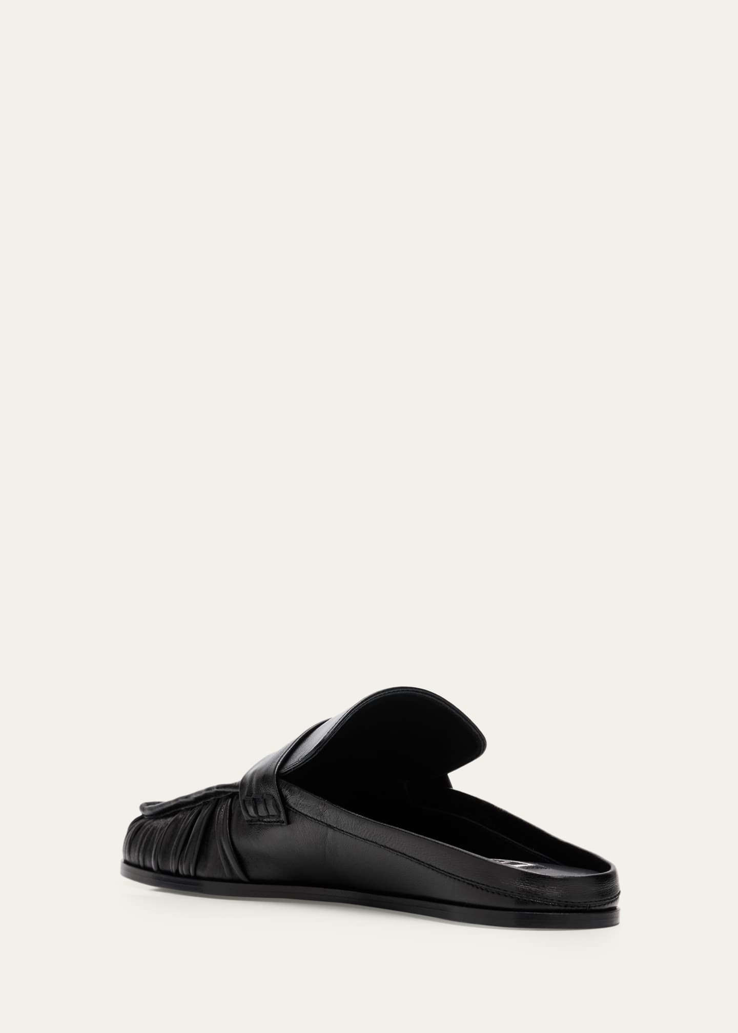 Jil Sander Sabot Leather Loafer Mules - Bergdorf Goodman