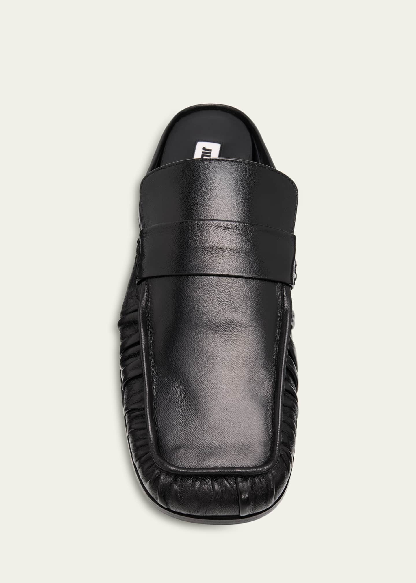 Jil Sander Sabot Leather Loafer Mules - Bergdorf Goodman