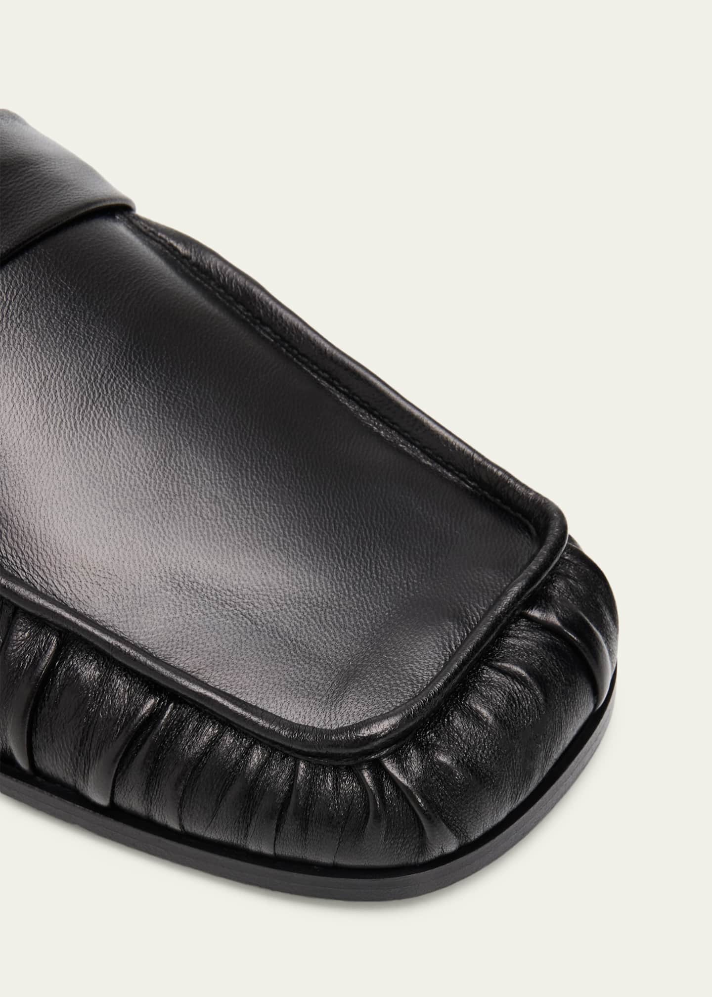 Jil Sander Sabot Leather Loafer Mules - Bergdorf Goodman