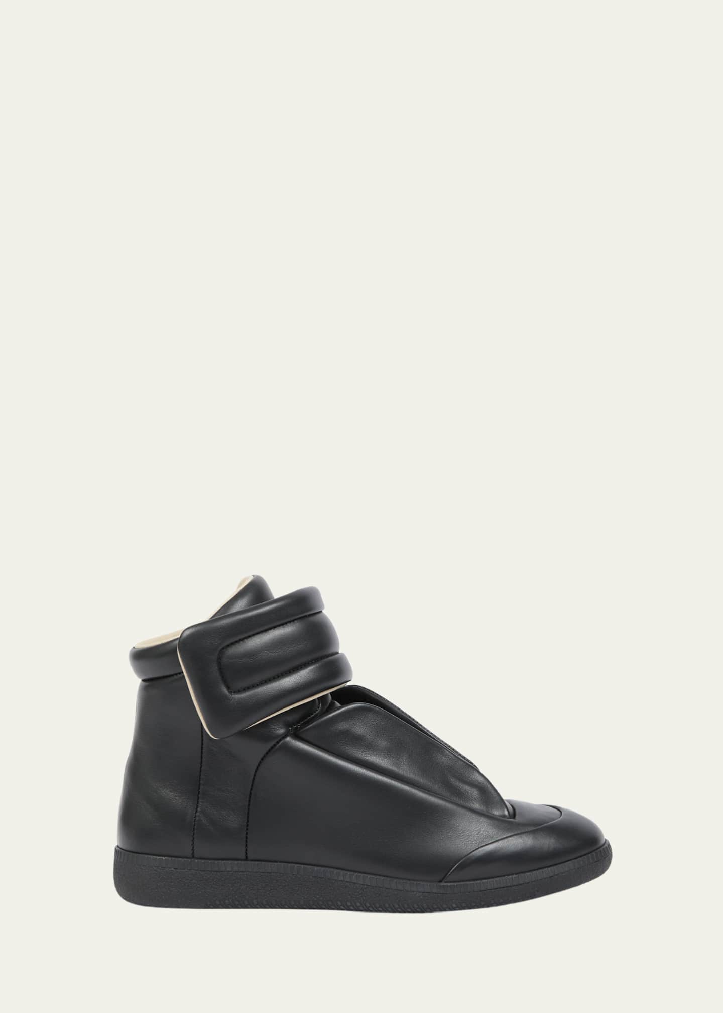 Maison Margiela Men's Future Leather High-Top Sneakers - Bergdorf