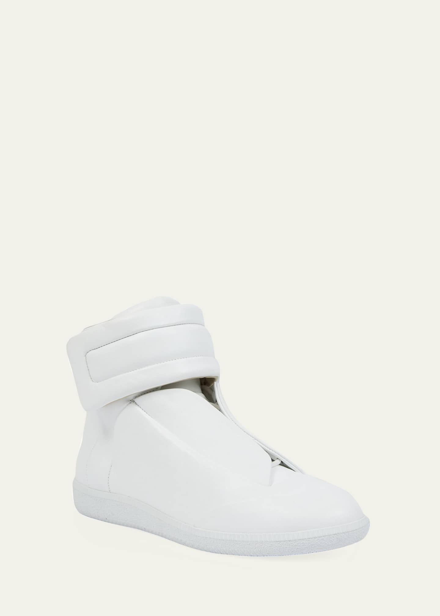 Maison Margiela Men's Future Leather High-Top Sneakers - Bergdorf