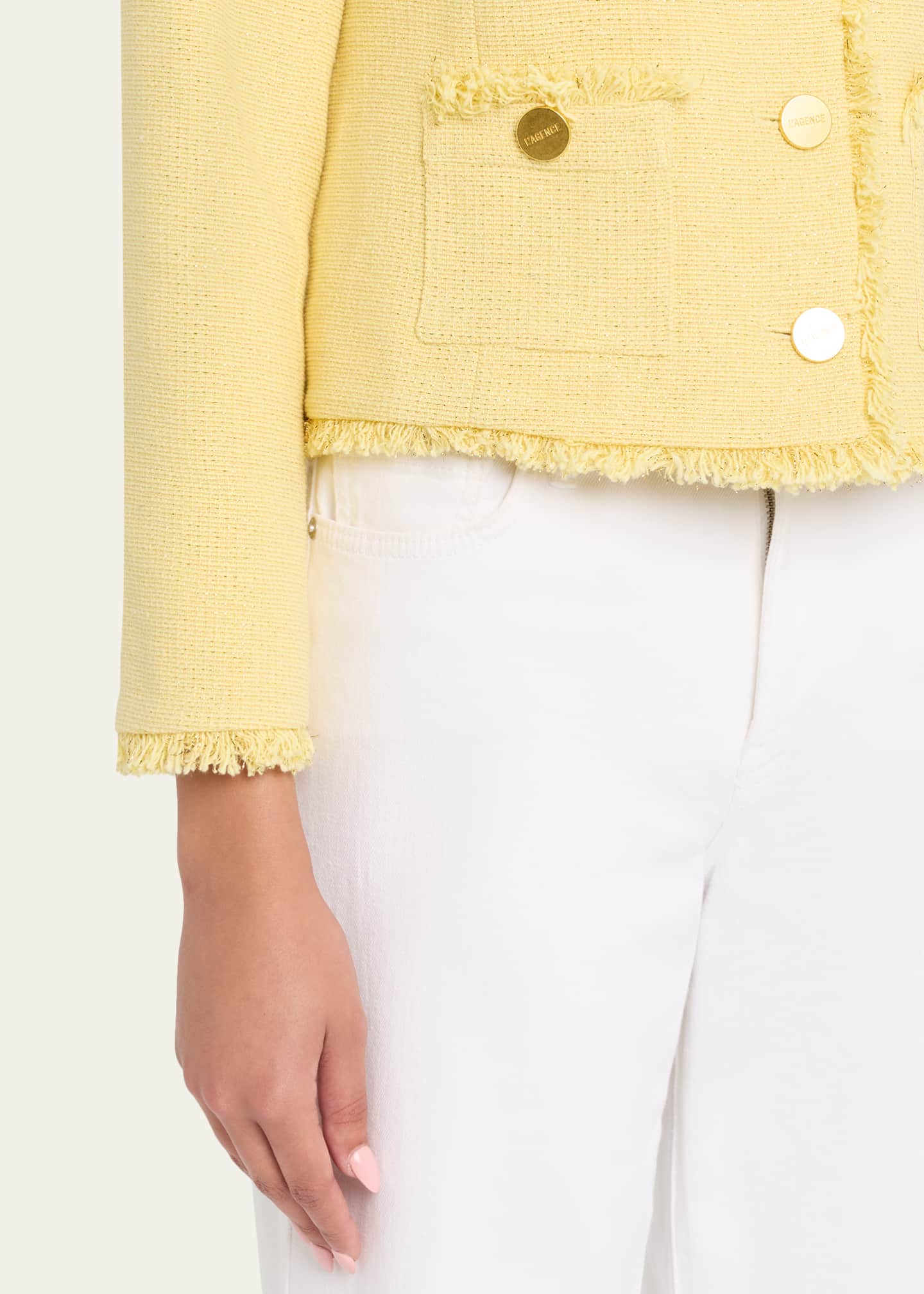L'Agence Sylvia Tweed Jacket - Bergdorf Goodman