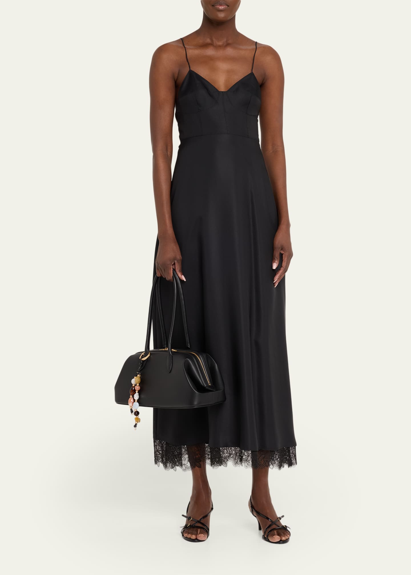 cherry red leather dress LIKE LIQUID FAUX LEATHER MIDI DRESS – AKIRA main image 0