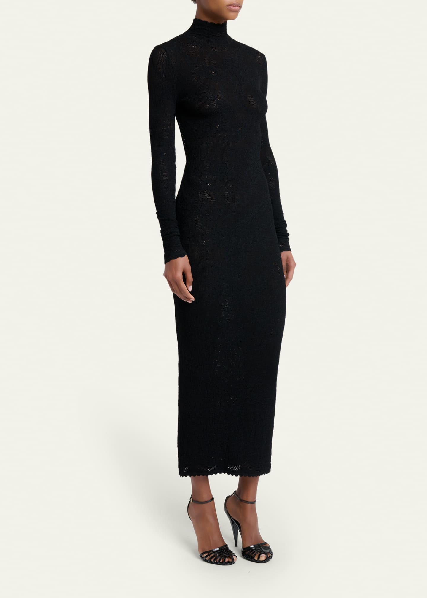 gold button knit dress Elegant Houndstooth Gold Trim Button Knit Dress main image 1