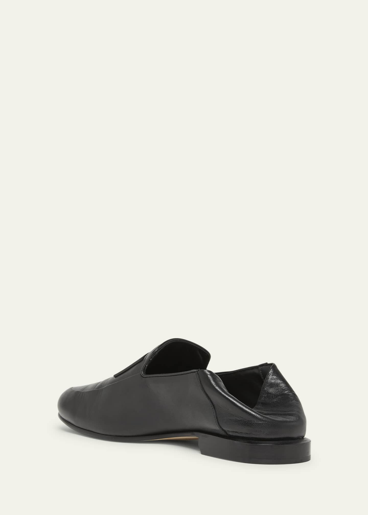 Givenchy Men's Label Leather Foldable Loafers - Bergdorf Goodman