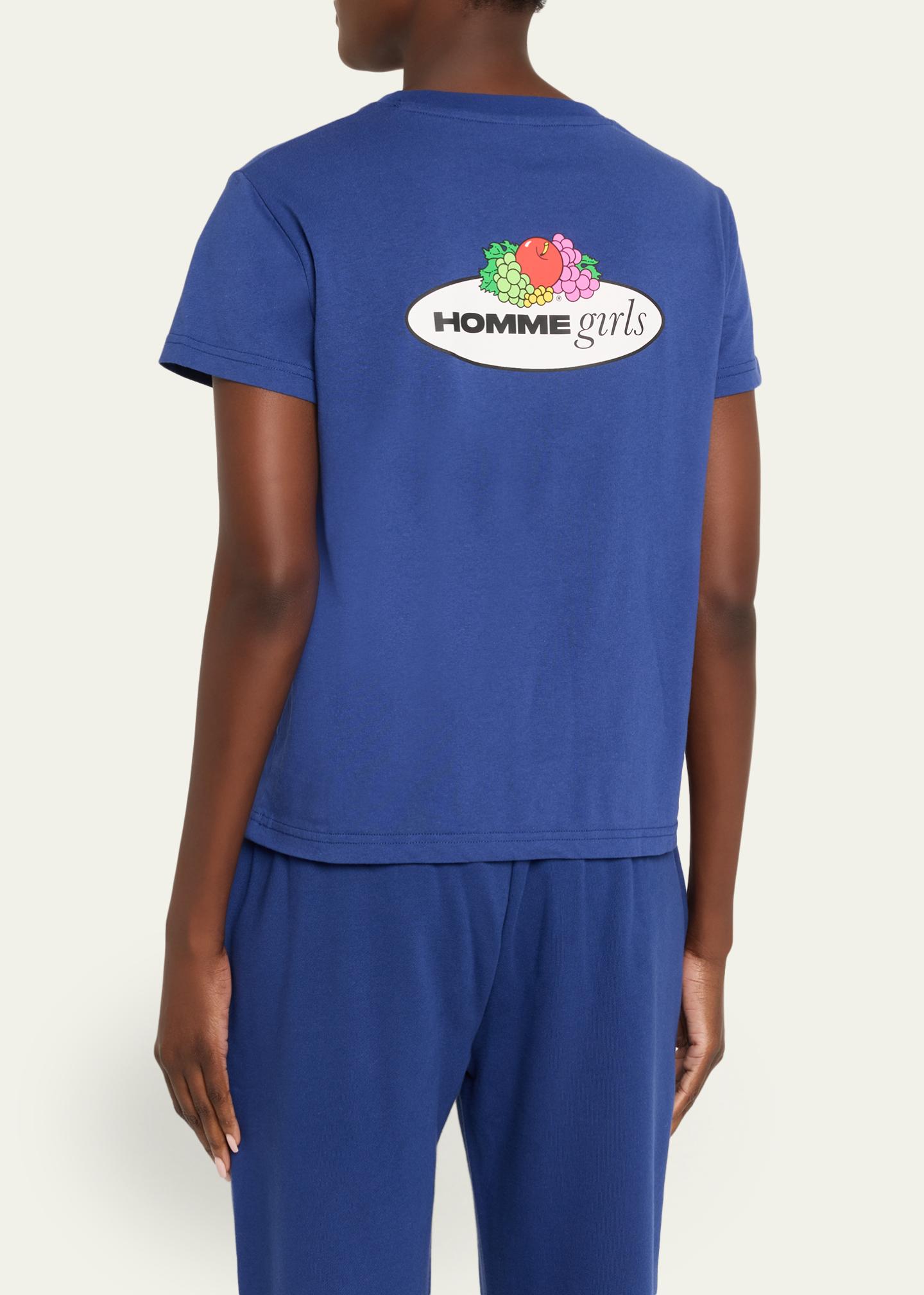 Hommegirls x Fruit Of The Loom Logo Print Classic Short-Sleeve T