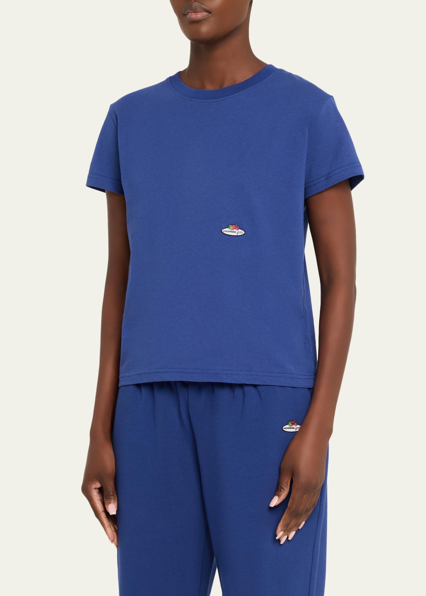 Hommegirls x Fruit Of The Loom Logo Print Classic Short-Sleeve T