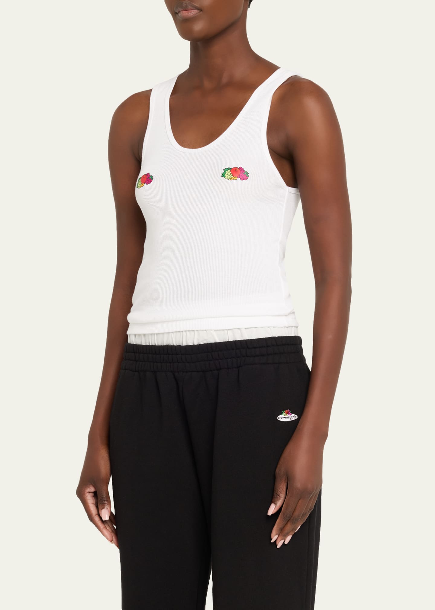 HOMMEGIRLS x Fruit Of The Loom Fruity Double-Logo Classic Tank Top