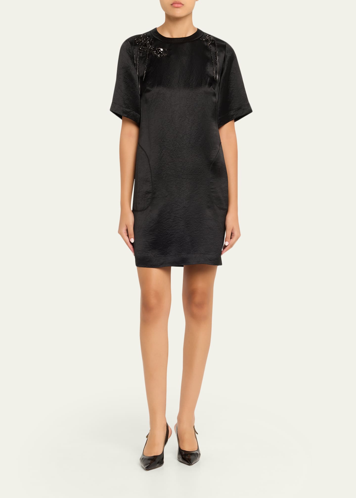 fit & flare mini dress Fit & Flare Paneled Mini Dress Large