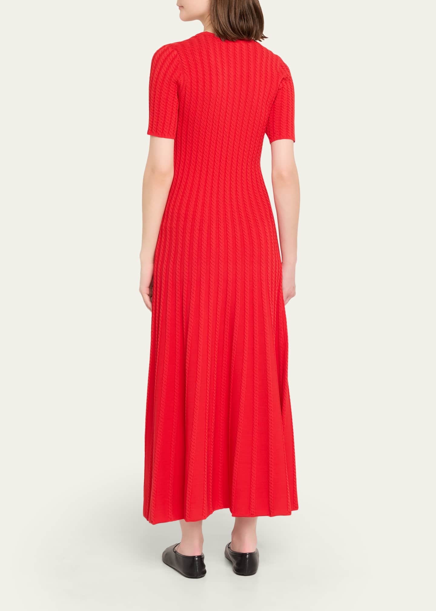 knee length dresses for ladies Greya Cable Knit Sweater Dress