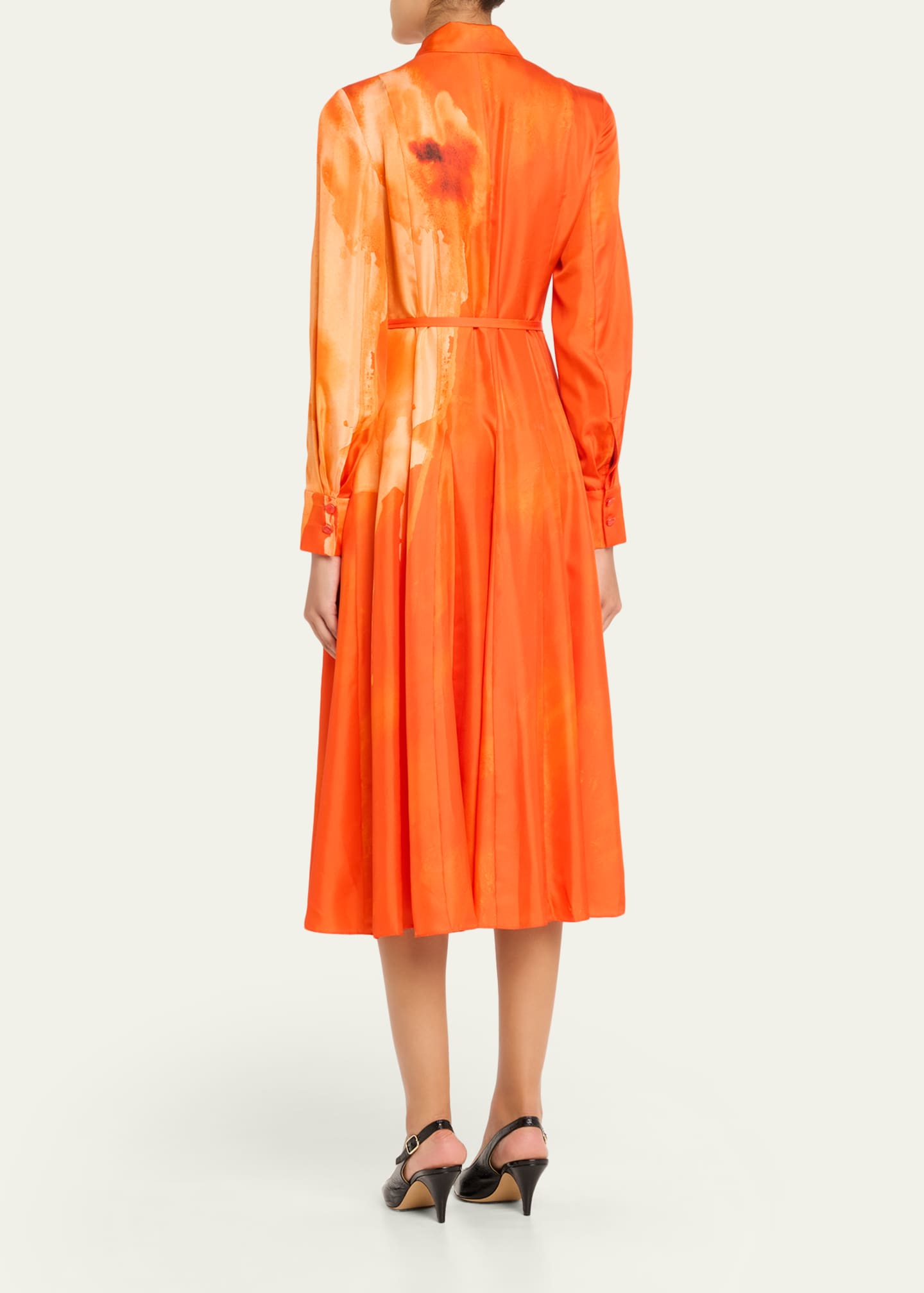 silk watercolor dress Julia Silk Dress