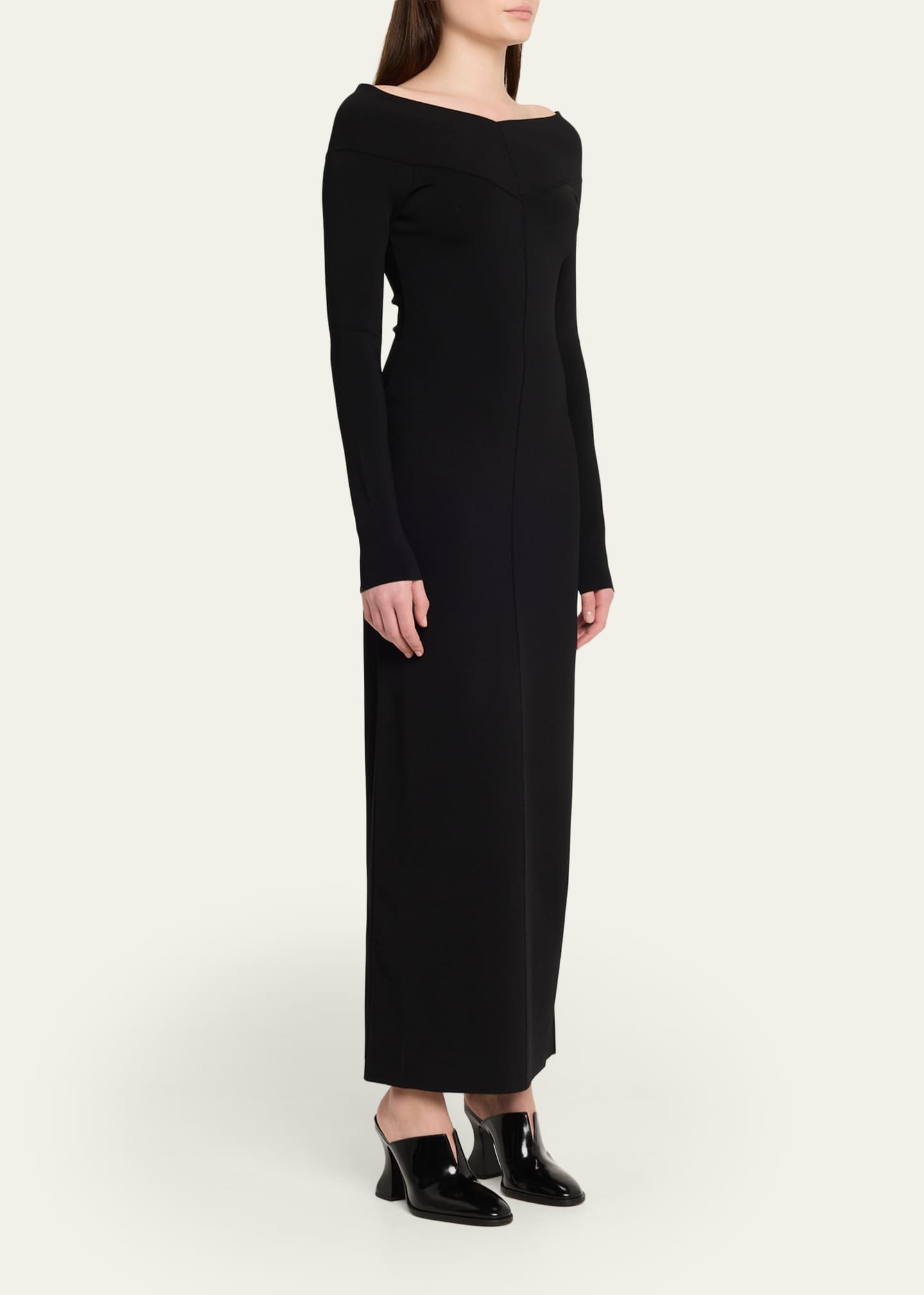 stella mccartney knit dress Button-detailed ribbed-knit mini dress - ivory