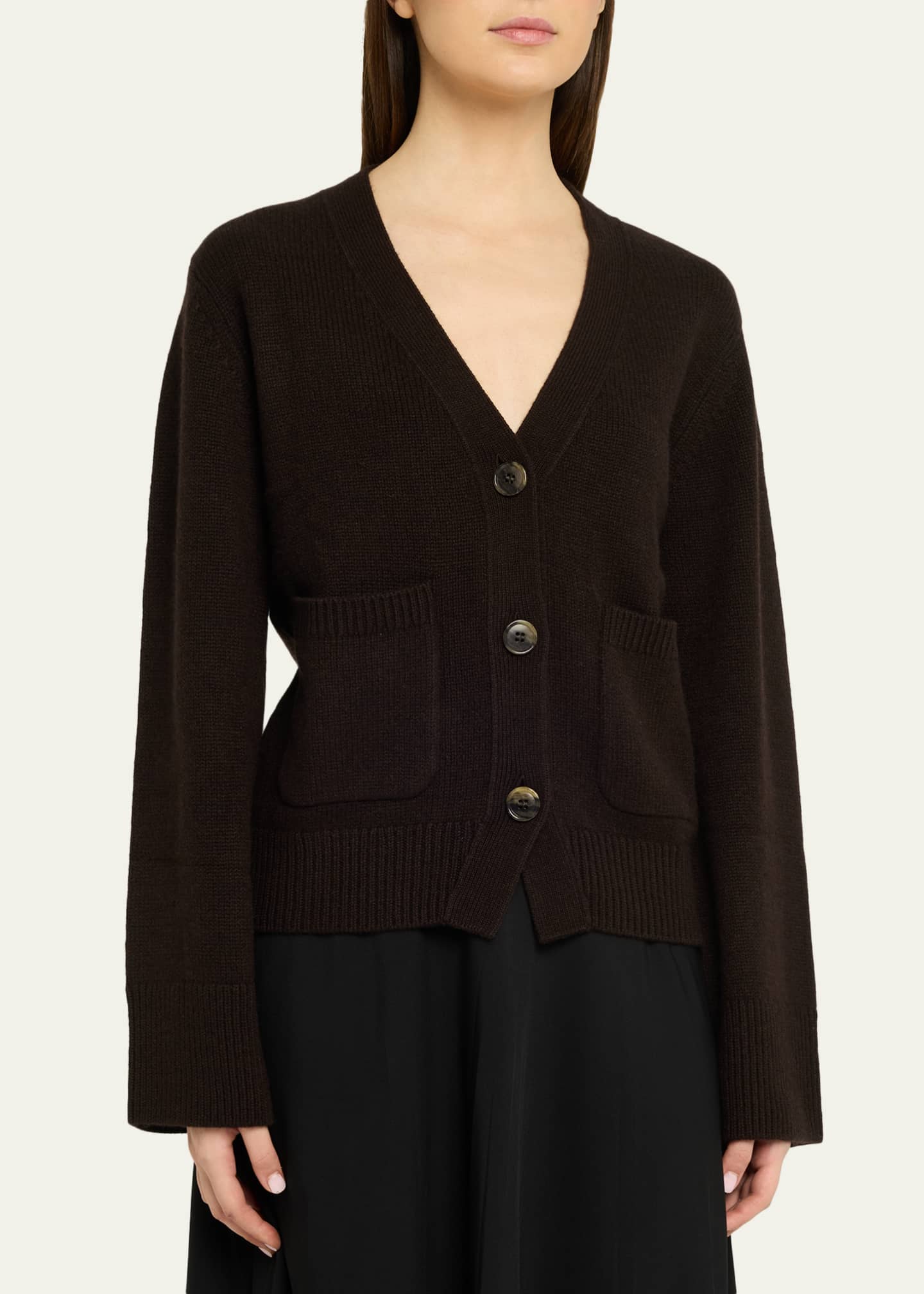 Lisa Yang Danni Cashmere V-Neck Cardigan - Bergdorf Goodman