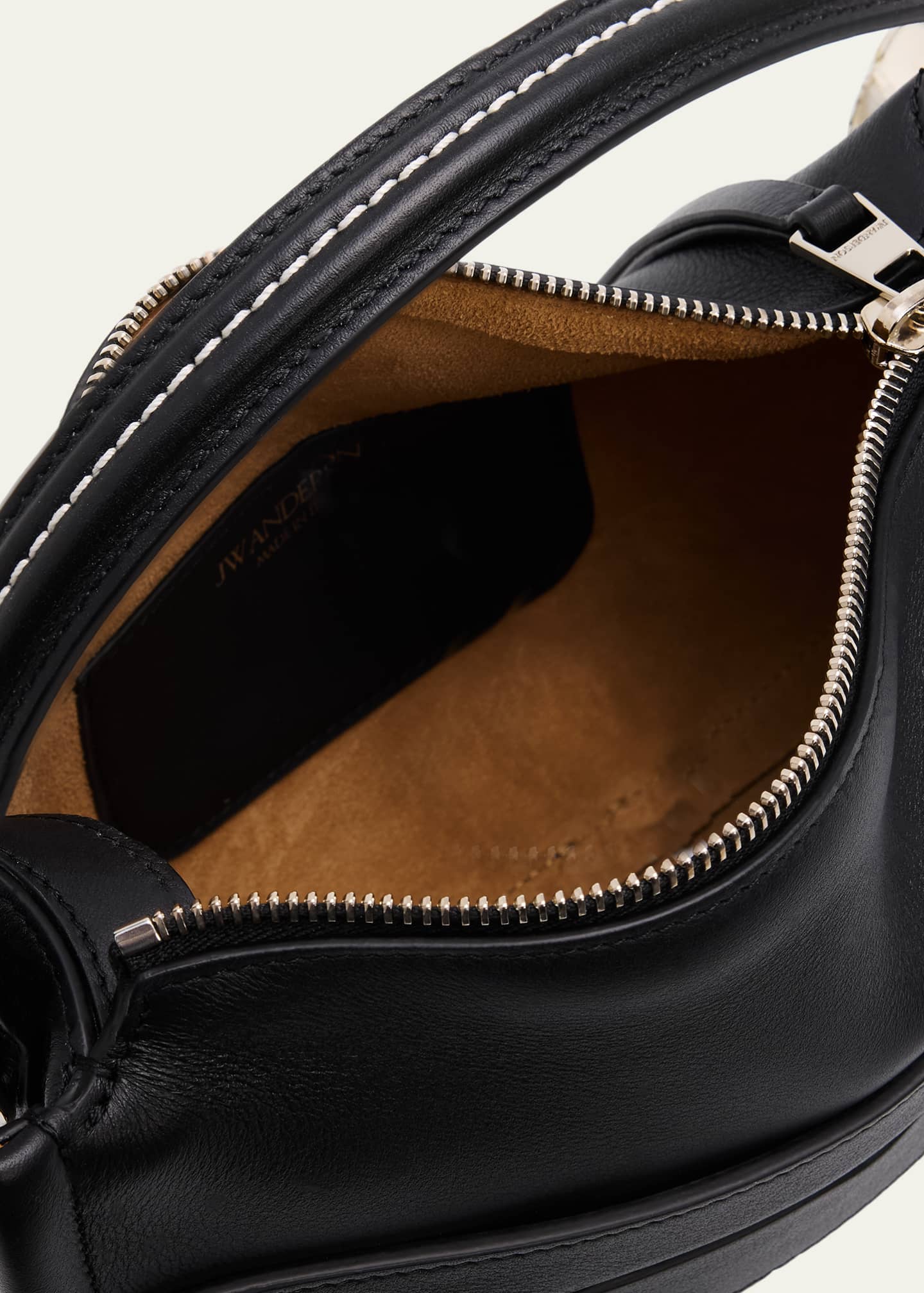 JW Anderson Small Loafer Leather Top-Handle Bag - Bergdorf Goodman