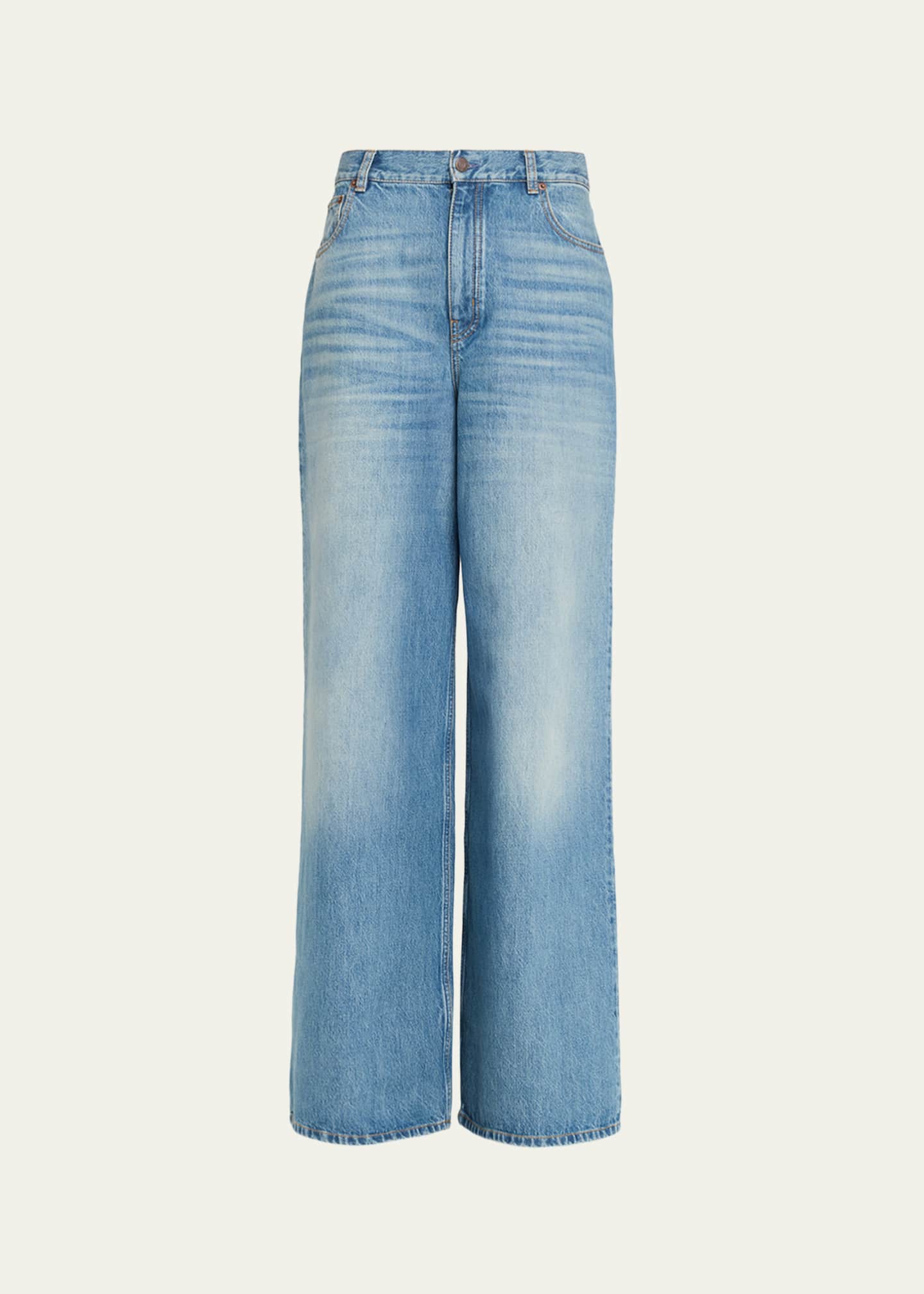 Chloe Wide-Leg High-Rise Jeans - Bergdorf Goodman