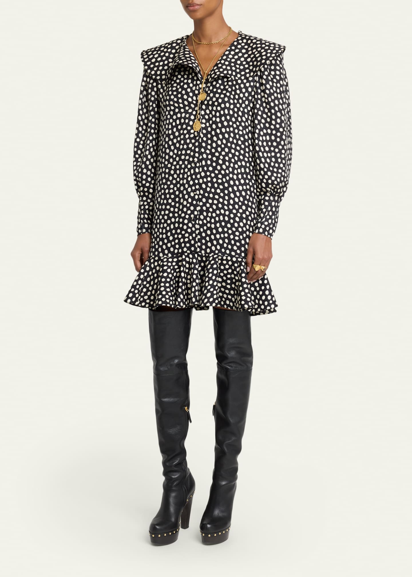 chloe silk mini dress Chlo Ruffled silk minidress Chloe