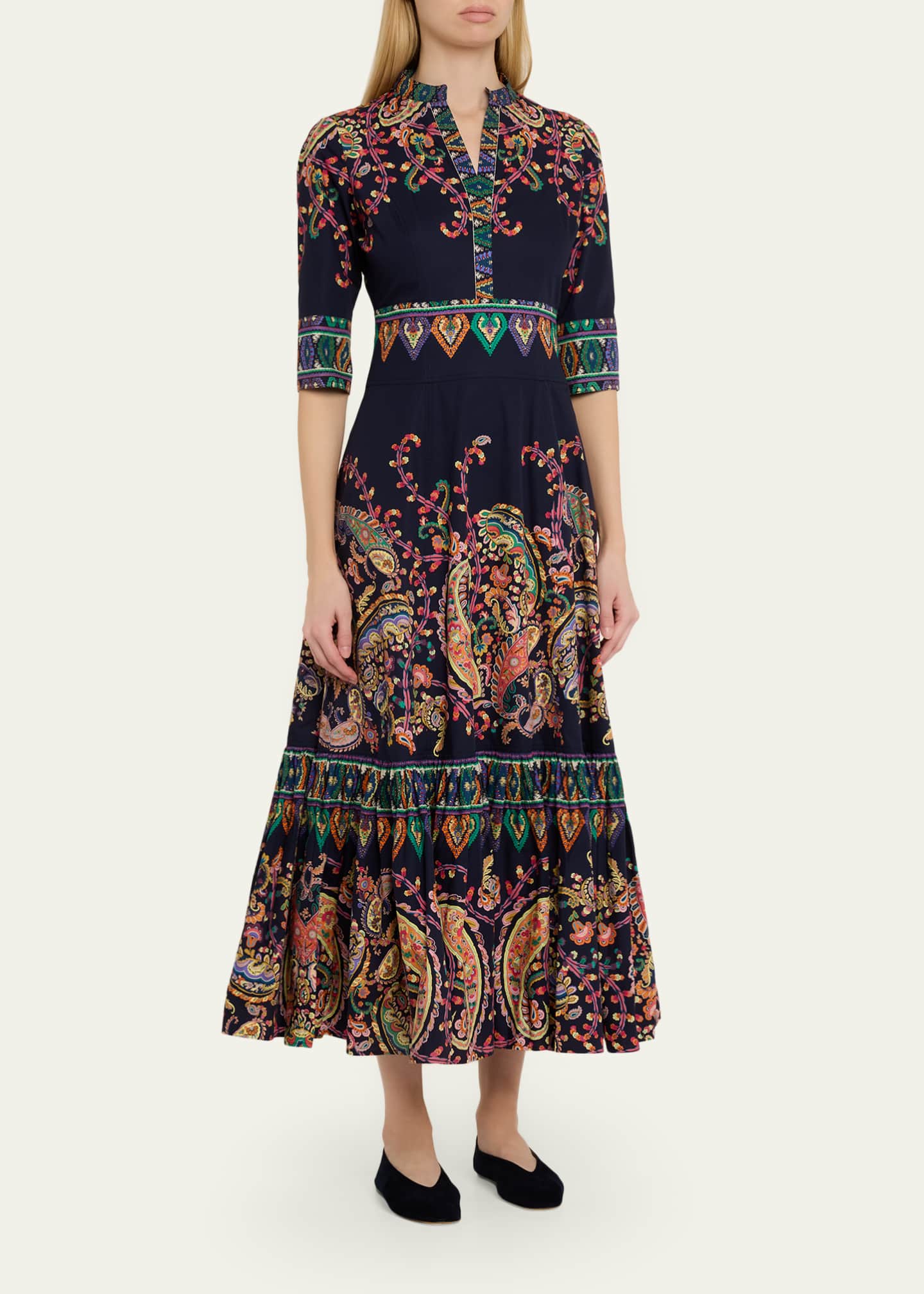 paisley cotton dress Floral Paisley Cotton Maxi Dress: Long Sleeve Boho Kimono Wrap Gift for Her  Him Birthday Anniversary