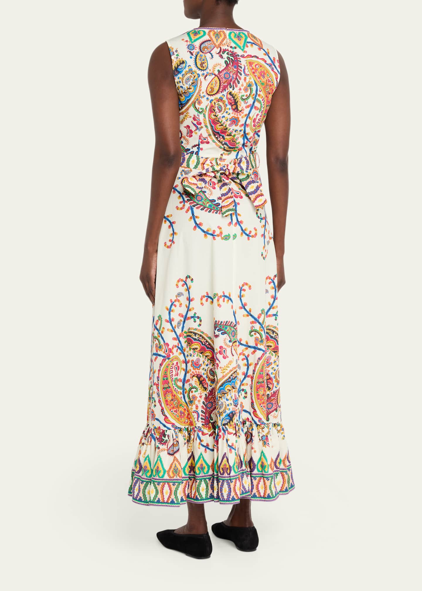 navy blue dress for baby girl SERA PAISLEY PRINTCREPE A LINE DRESS – TJ Bailey's