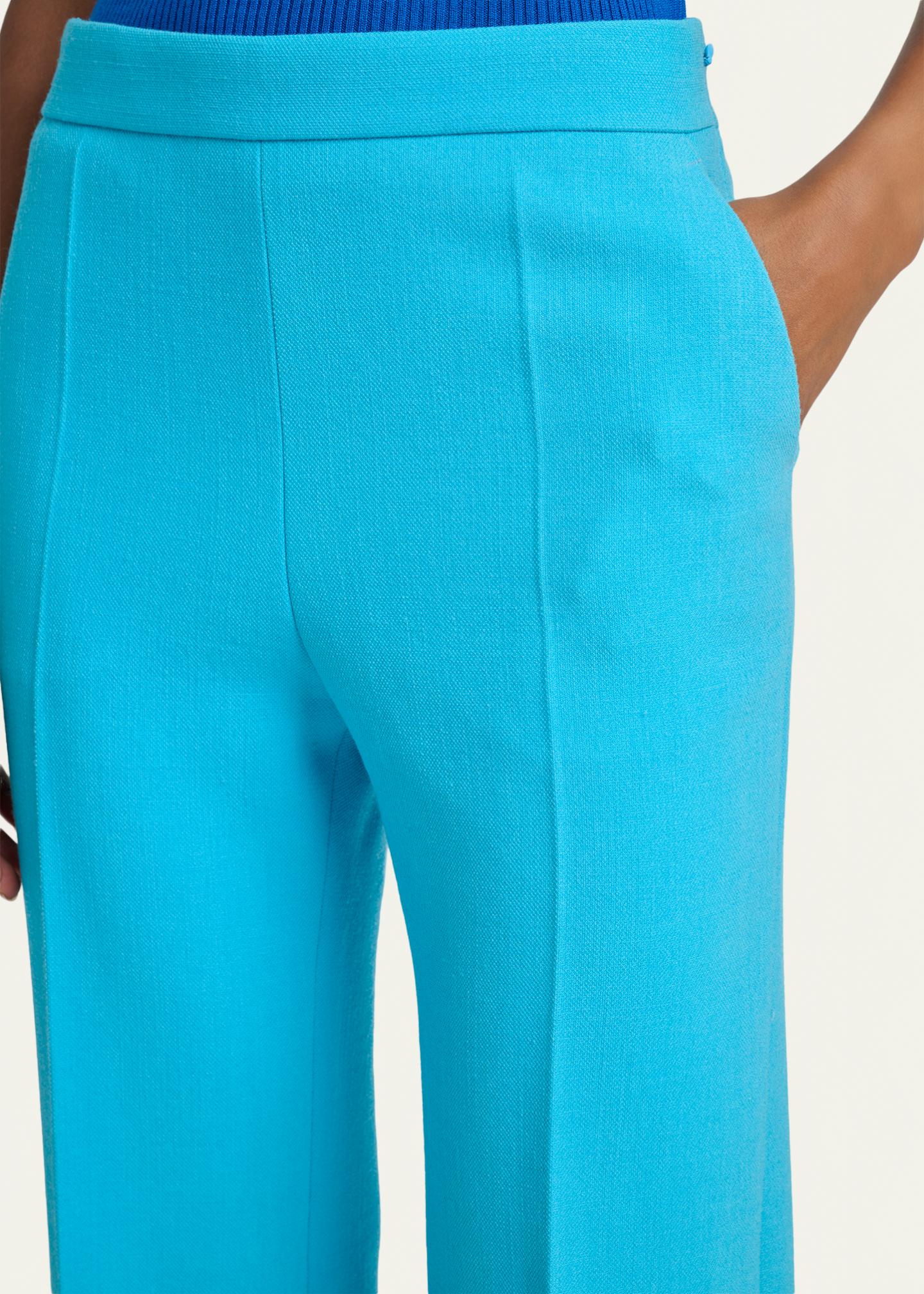 Chloe Lower Impact Wool Crepe Straight-Leg Ankle Pants - Bergdorf