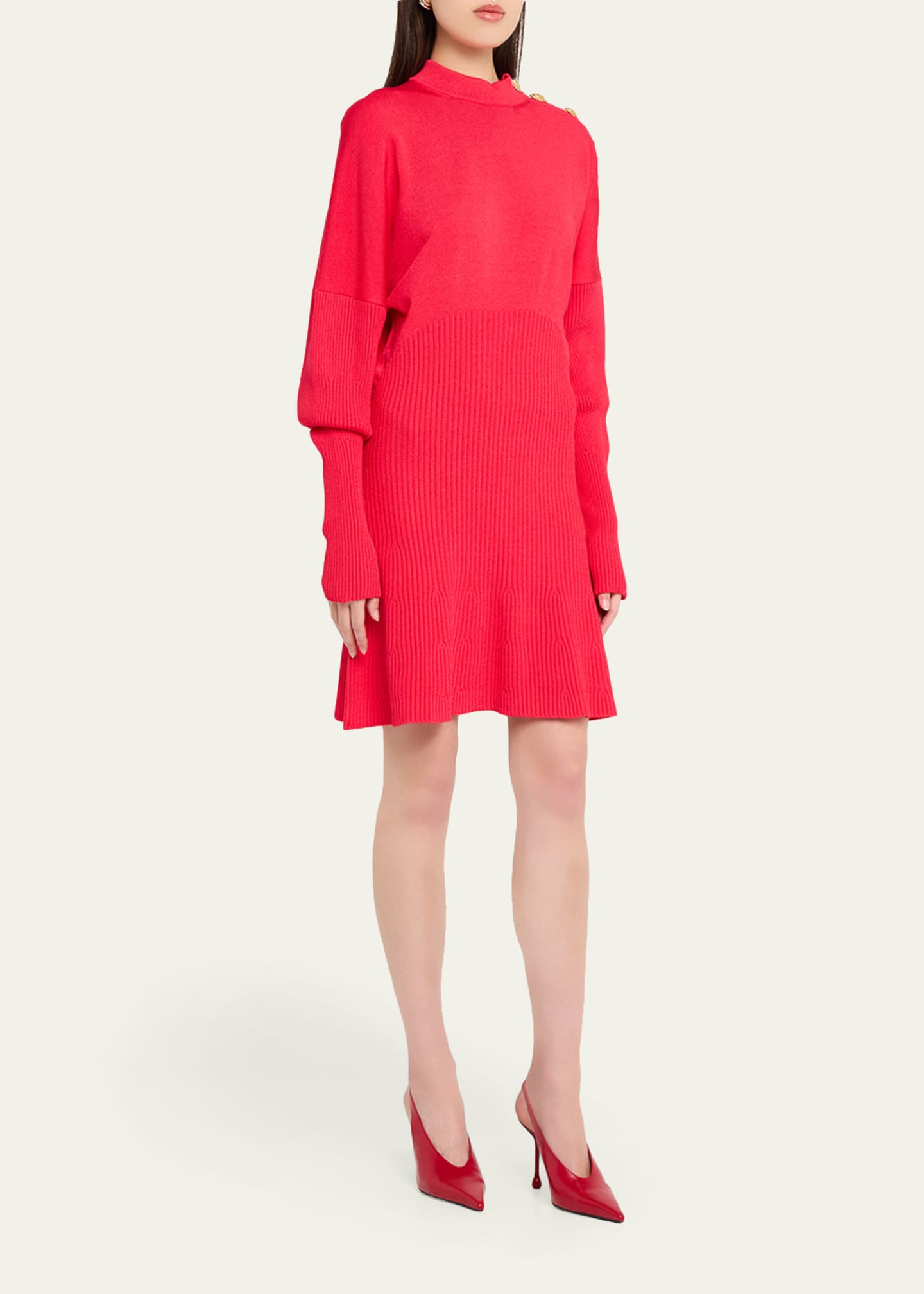 batwing sleeve mini dress COS Batwing-Sleeve Mini Dress