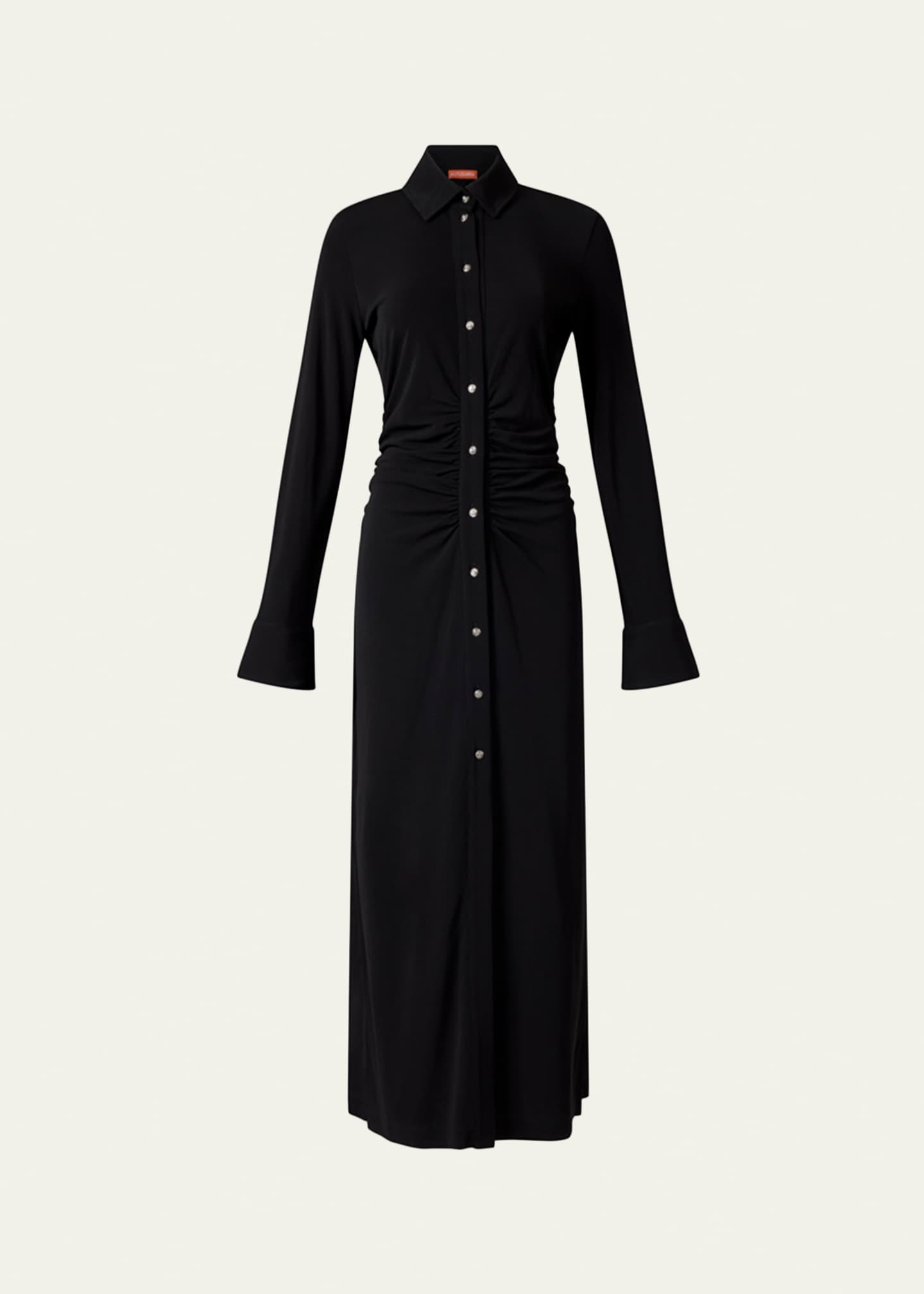 knee length dresses for ladies Ruched Long Sleeve Knit Dress – Elie Tahari