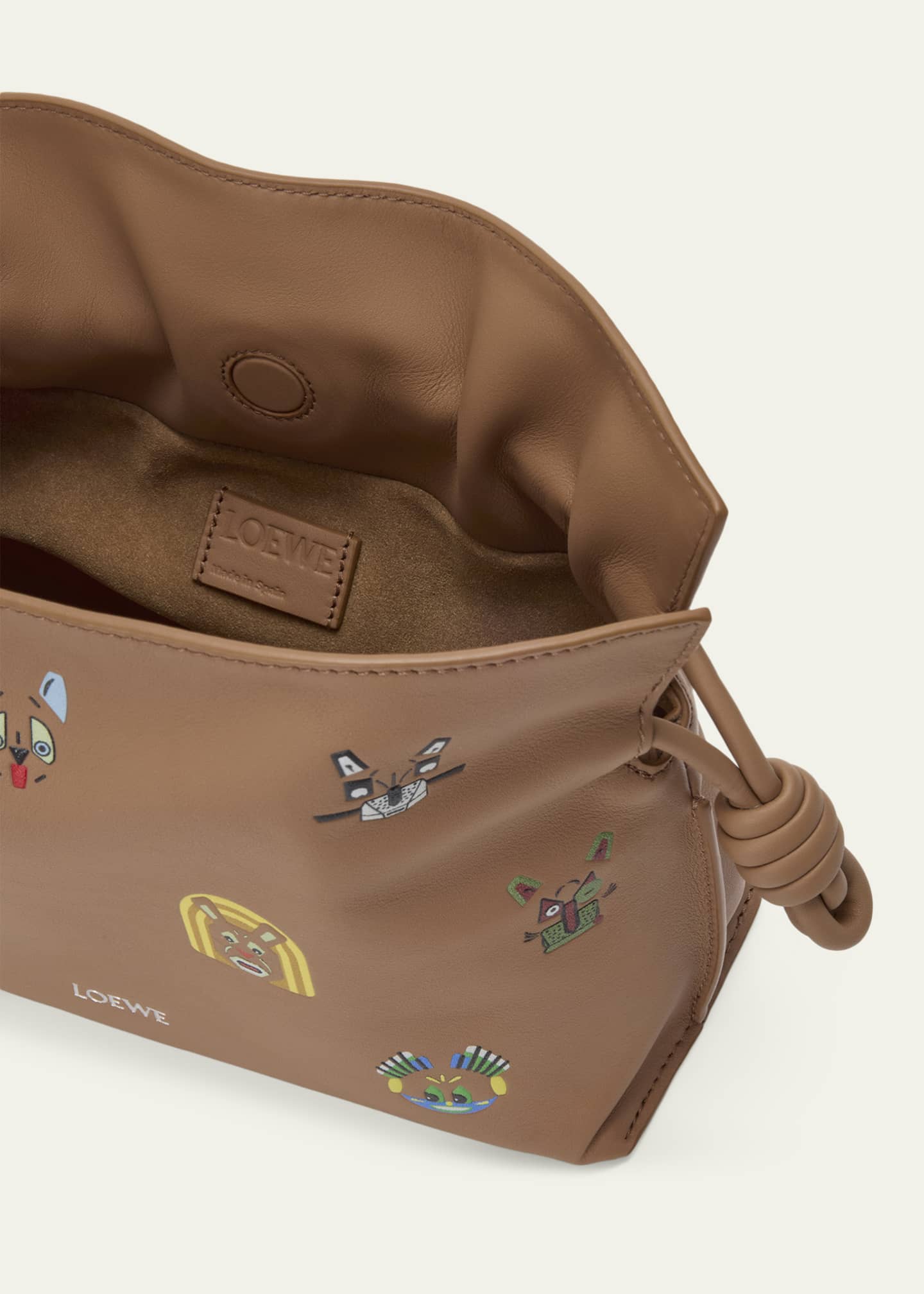 Loewe x Louis Wain Flamenco Clutch Bag in Leather - Bergdorf Goodman