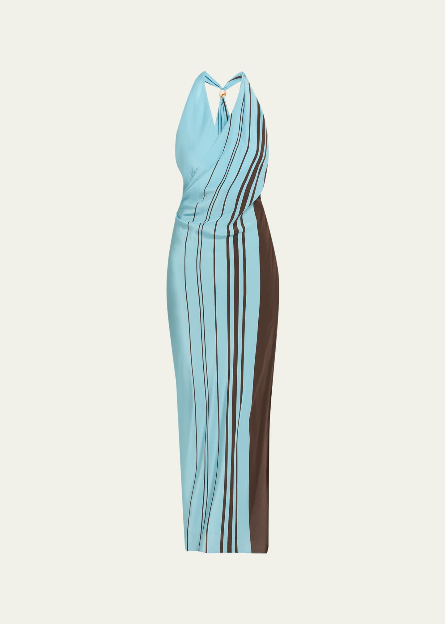 Sir Rioja Halter Scarf Maxi Dress, Pacha Mine, Women's, 1, Casual & Work Dresses Maxi Dresses