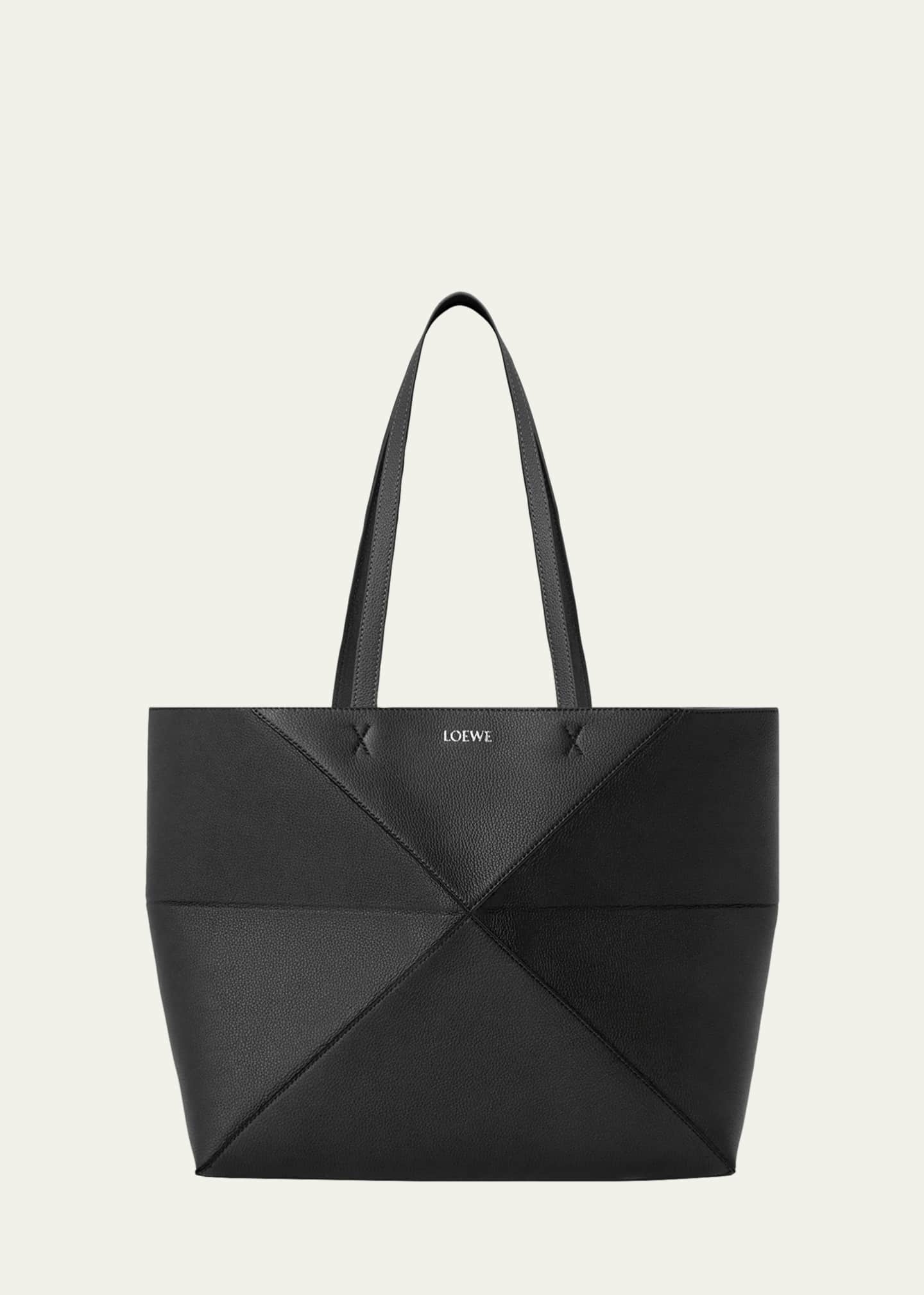 Loewe Puzzle Fold Tote Bag in Leather - Bergdorf Goodman
