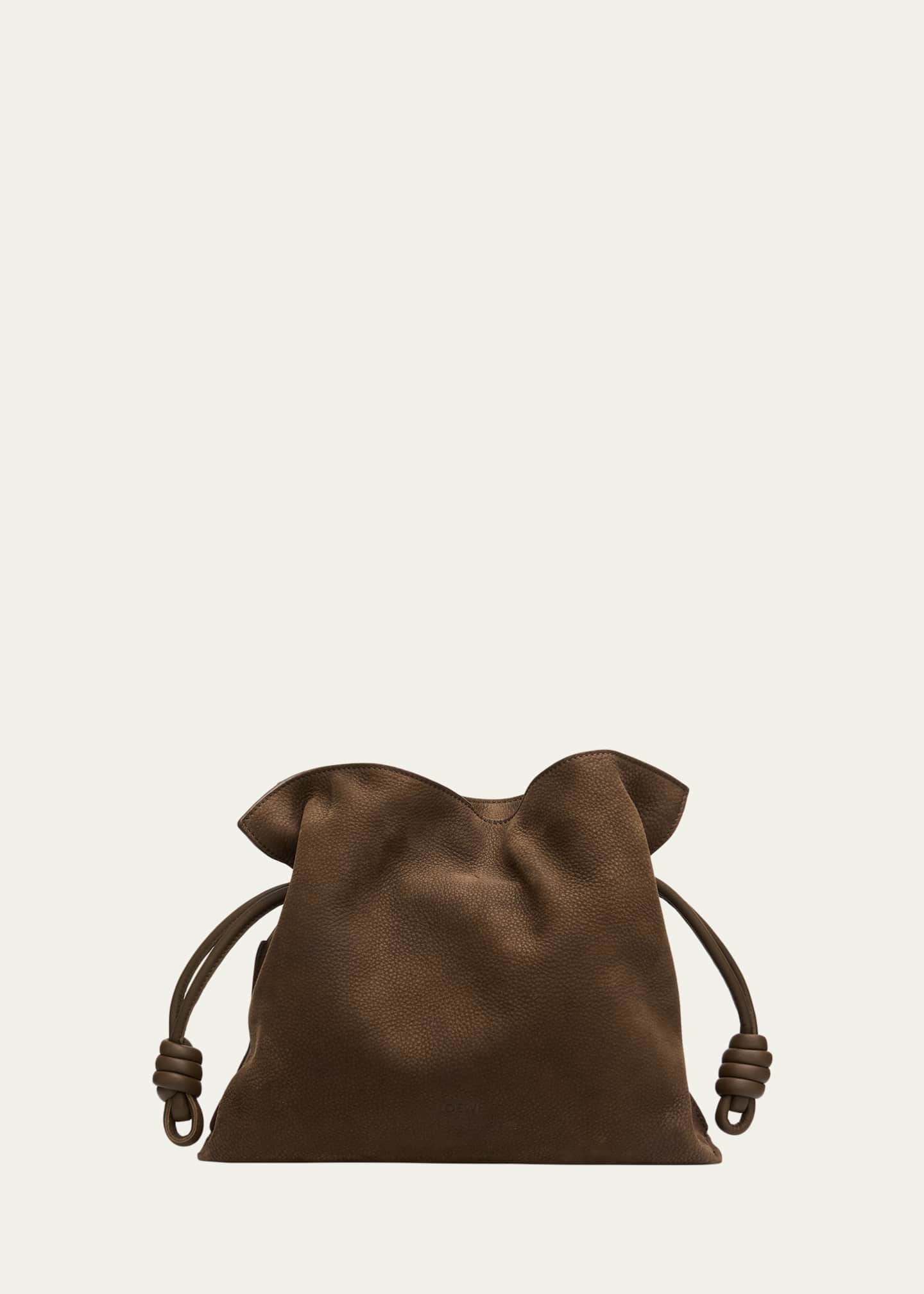 Loewe Flamenco Clutch Bag in Nubuck Leather - Bergdorf Goodman