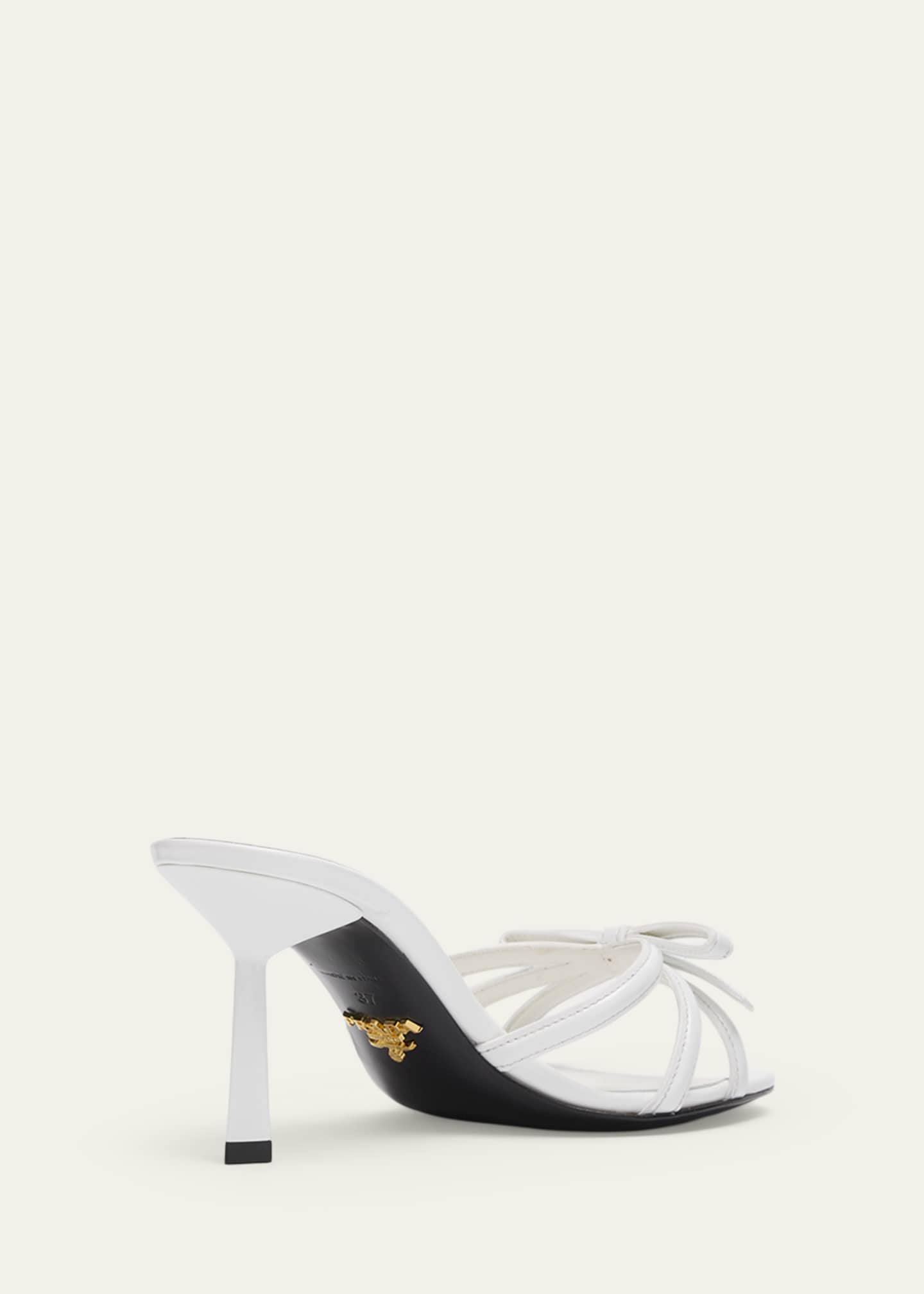 Prada 75mm Vernice Leather Mule Sandals - Bergdorf Goodman