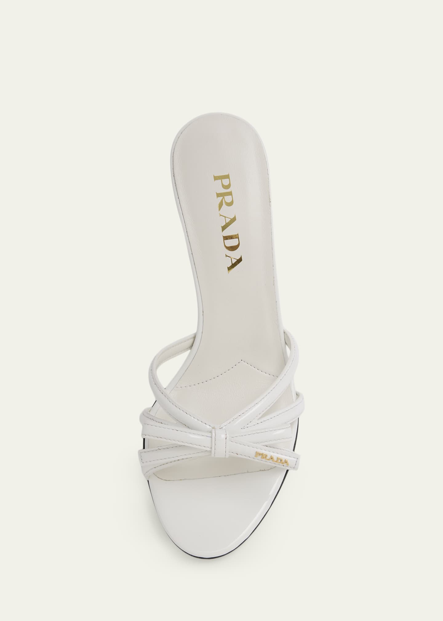 Prada 75mm Vernice Leather Mule Sandals - Bergdorf Goodman